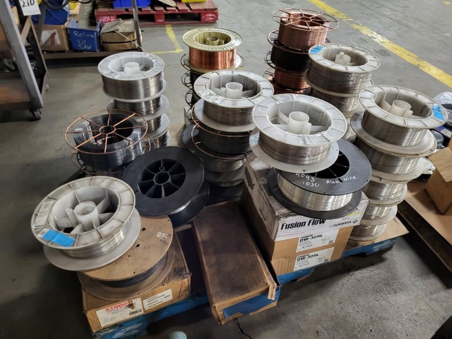 LOT OF WELDING WIRE - APPROX 44 SPOOLS - SEVERAL VARIETIES - Image 4 of 8