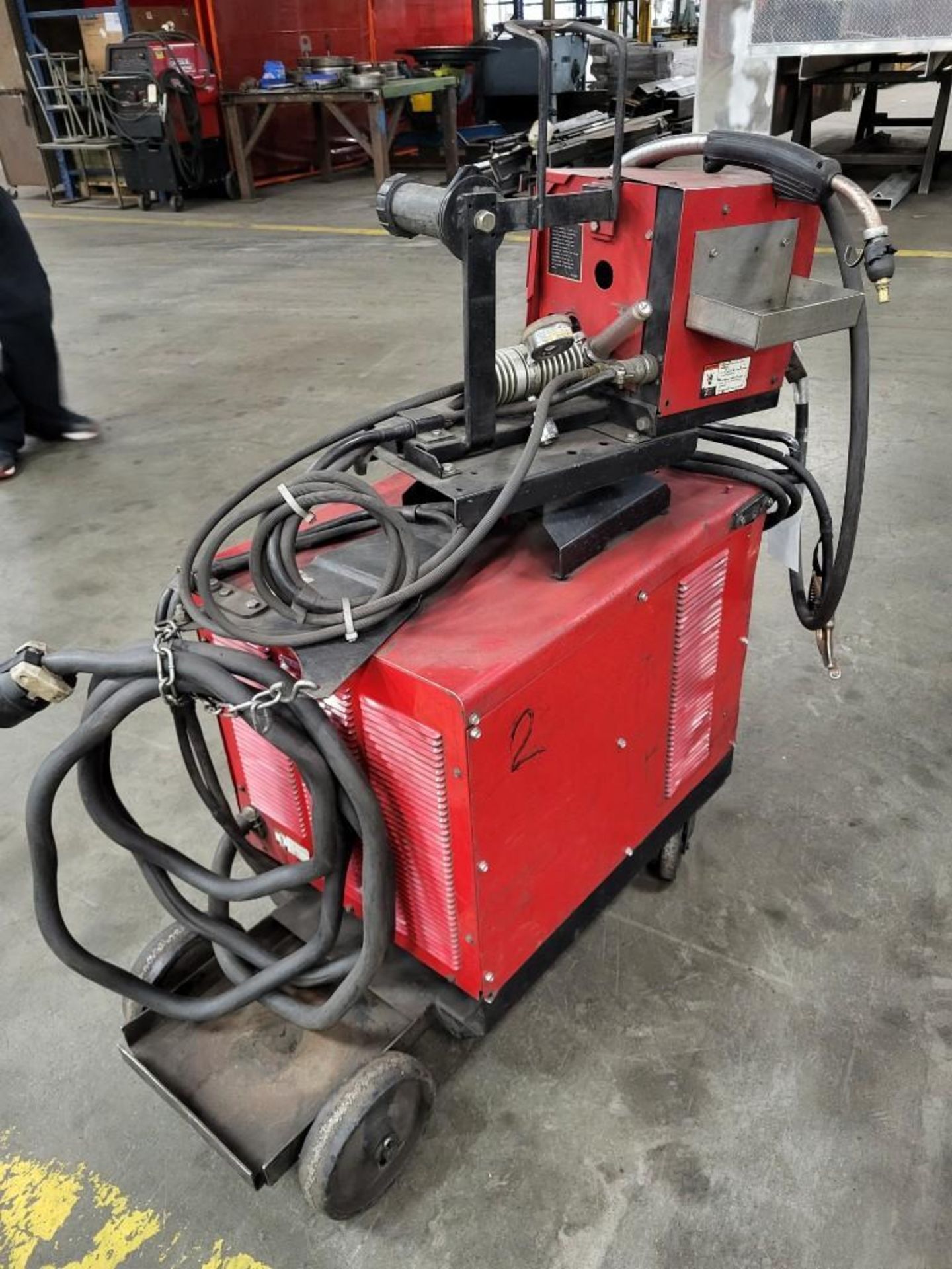 LINCOLN ELECTRIC CV-300 MIG WELDER WITH LN-7 WIRE FEEDER - Image 2 of 9