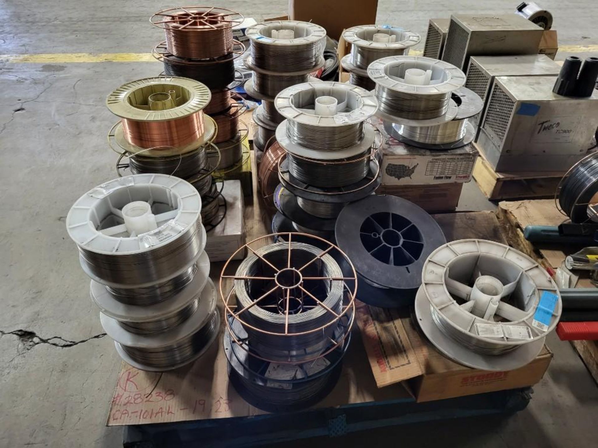 LOT OF WELDING WIRE - APPROX 44 SPOOLS - SEVERAL VARIETIES - Image 3 of 8