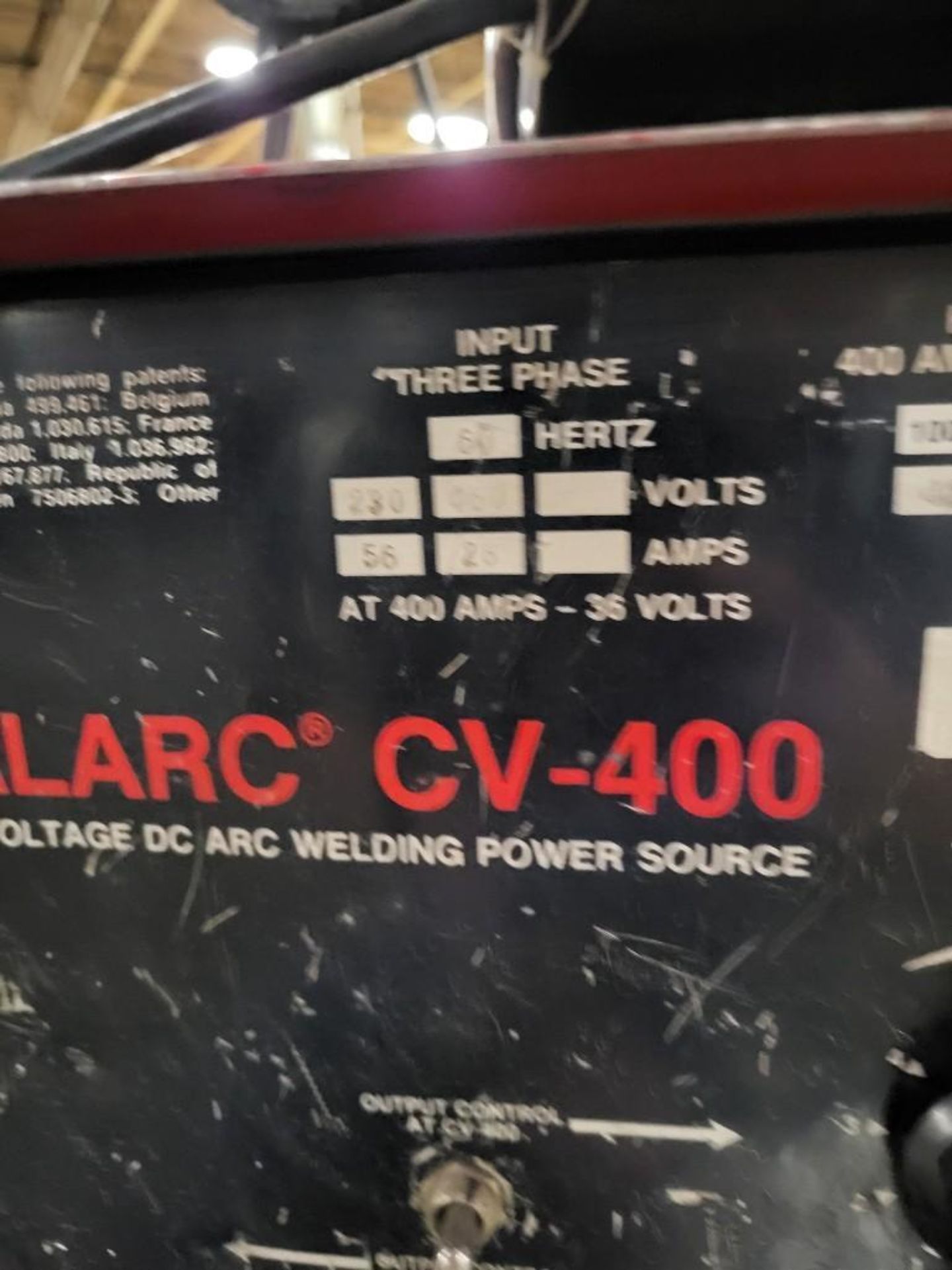 LINCOLN ELECTRIC IDEALARC CV-400 MIG WELDER WITH LN-7 WIRE FEEDER - Image 10 of 11