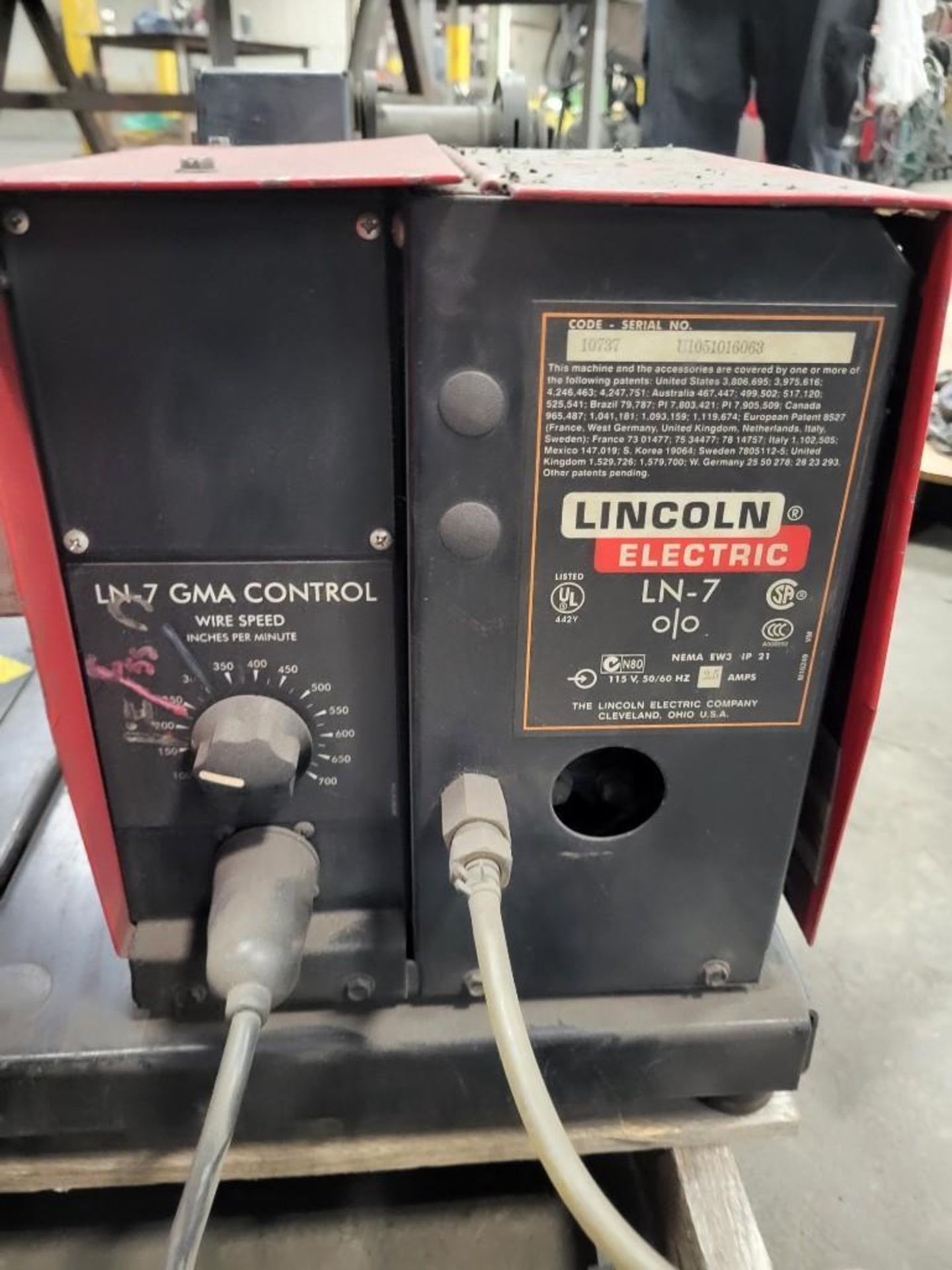 (3) LINCOLN ELECTRIC LN-7 WIRE FEEDERS - Image 4 of 10
