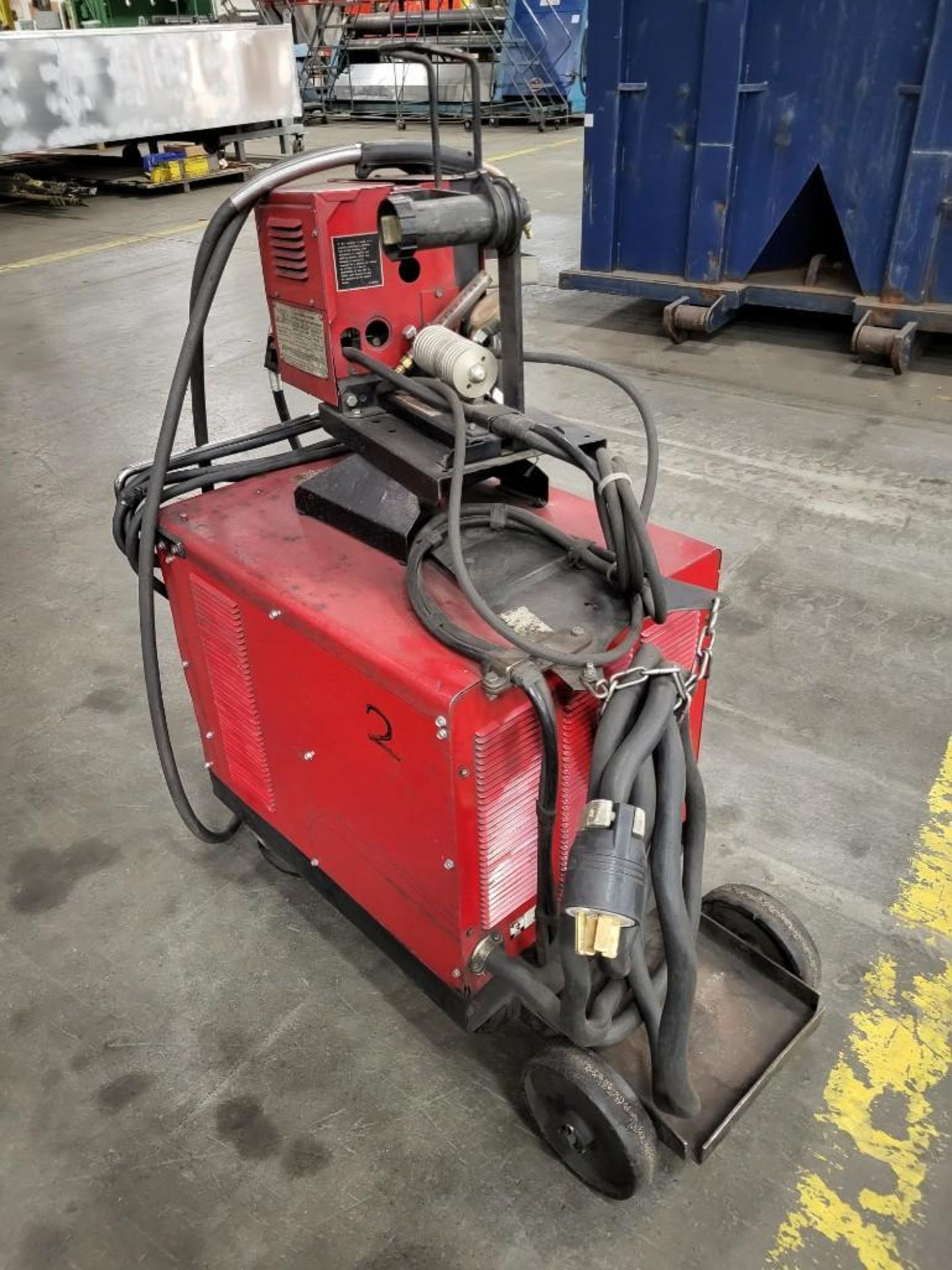 LINCOLN ELECTRIC CV-300 MIG WELDER WITH LN-7 WIRE FEEDER - Image 3 of 9