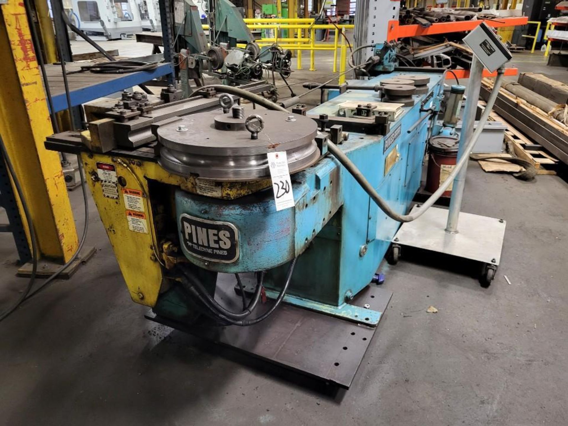 TELEDYNE PINES M-64688 TUBE BENDER WITH LOTS OF TOOLING - Image 2 of 18
