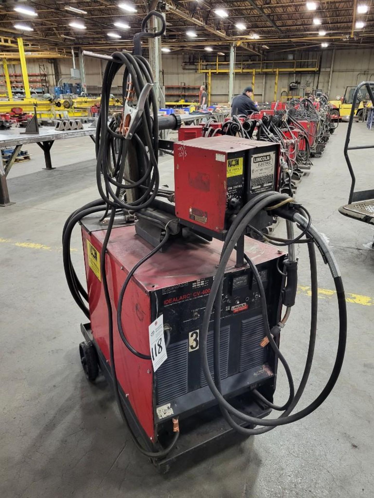 LINCOLN ELECTRIC IDEALARC CV-400 MIG WELDER WITH LN-7 WIRE FEEDER