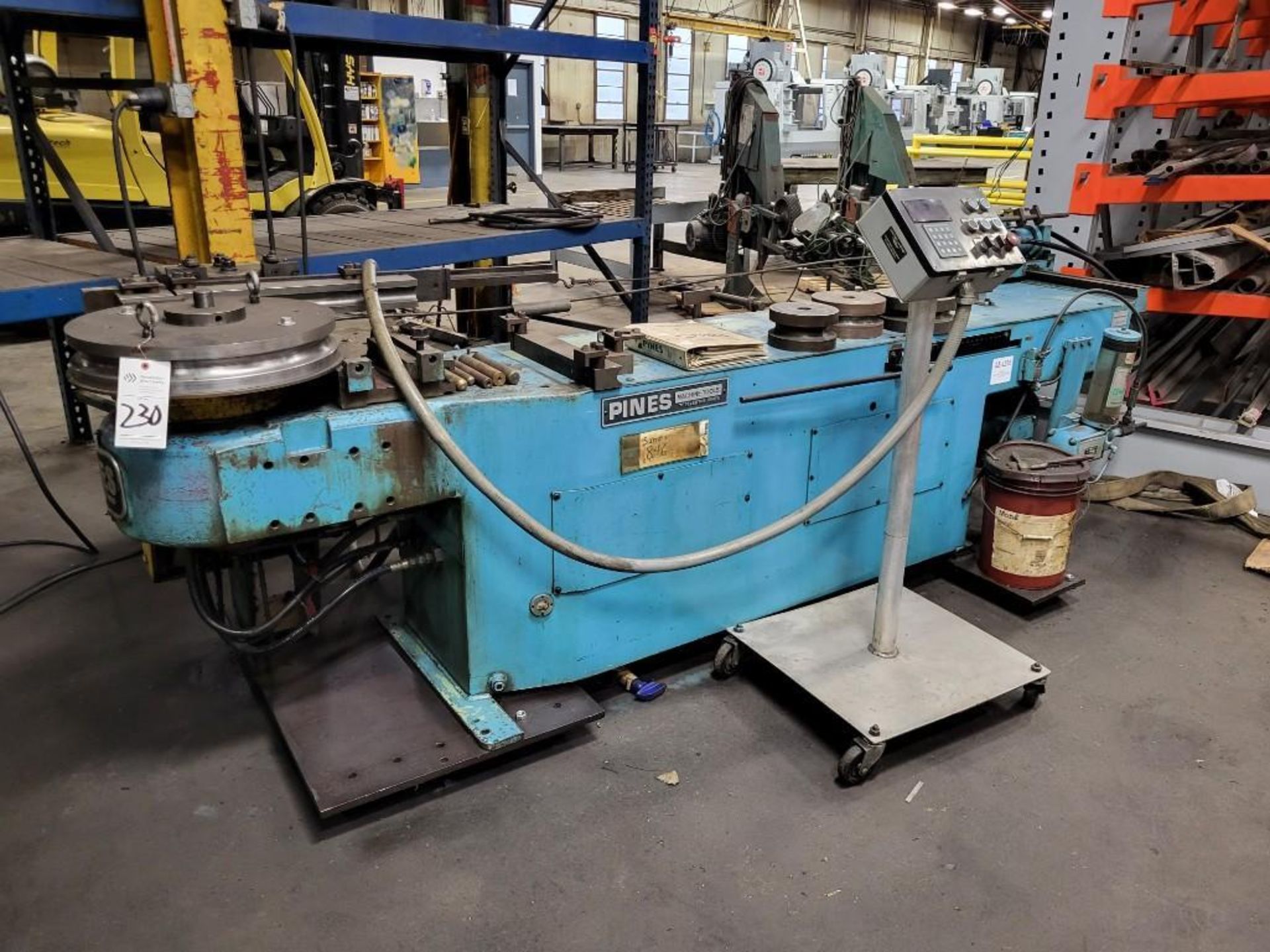 TELEDYNE PINES M-64688 TUBE BENDER WITH LOTS OF TOOLING