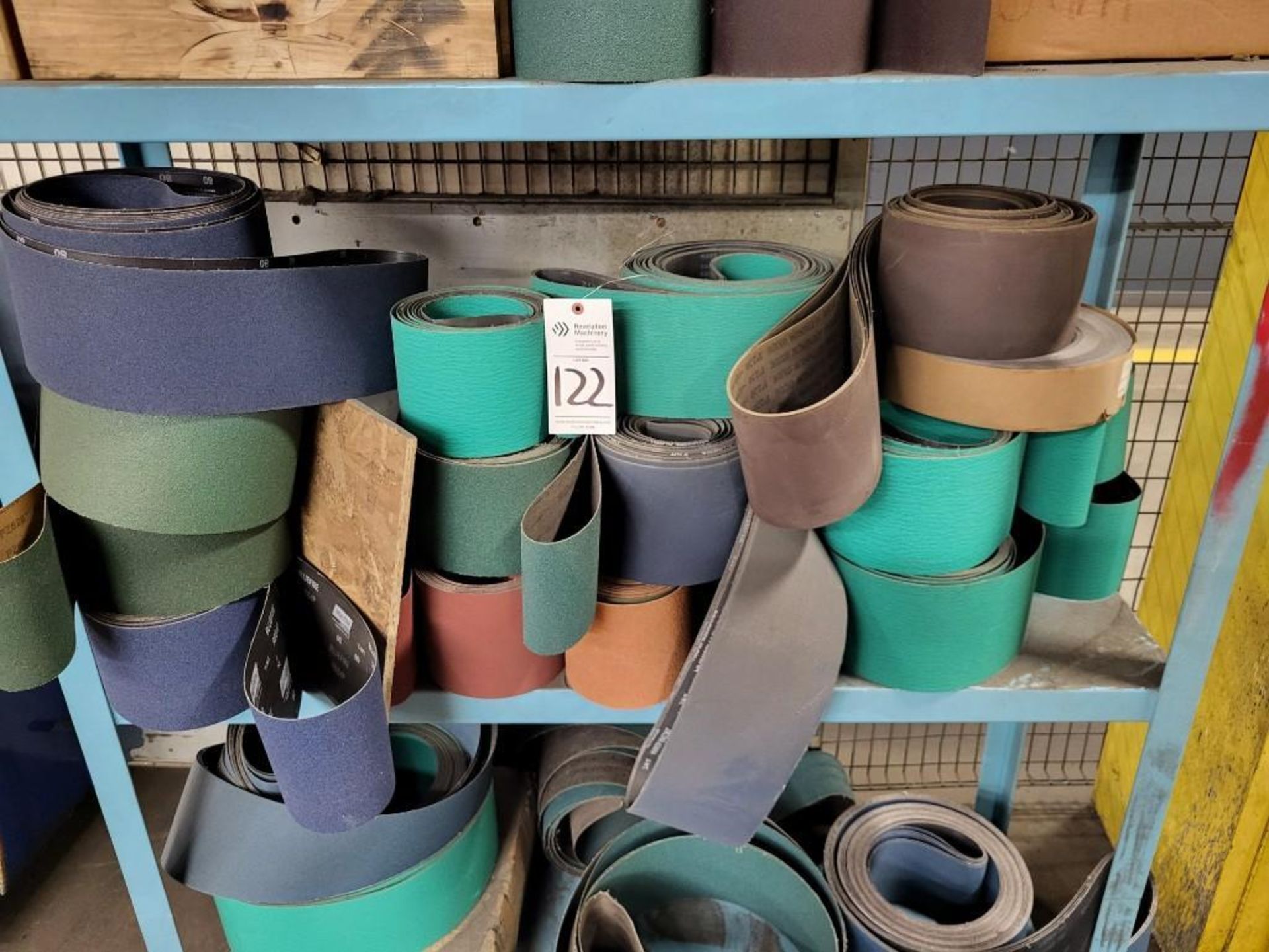 ASSORTED SANDING BELTS WITH BLUE SHELF - Image 5 of 6