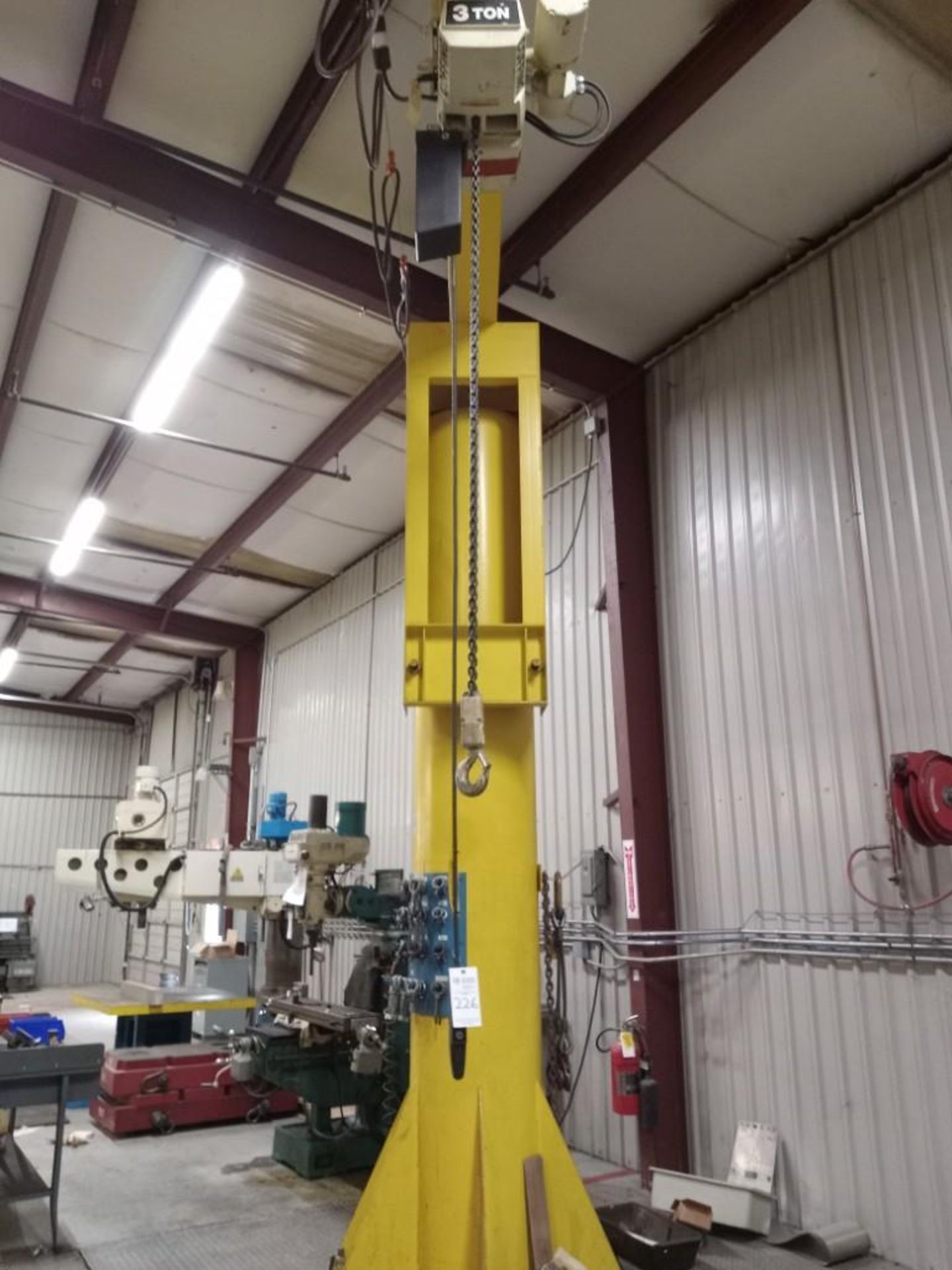 GORBEL 3 TON CRANE AND COFFING ELECTRIC CHAIN HOIST - Image 11 of 12