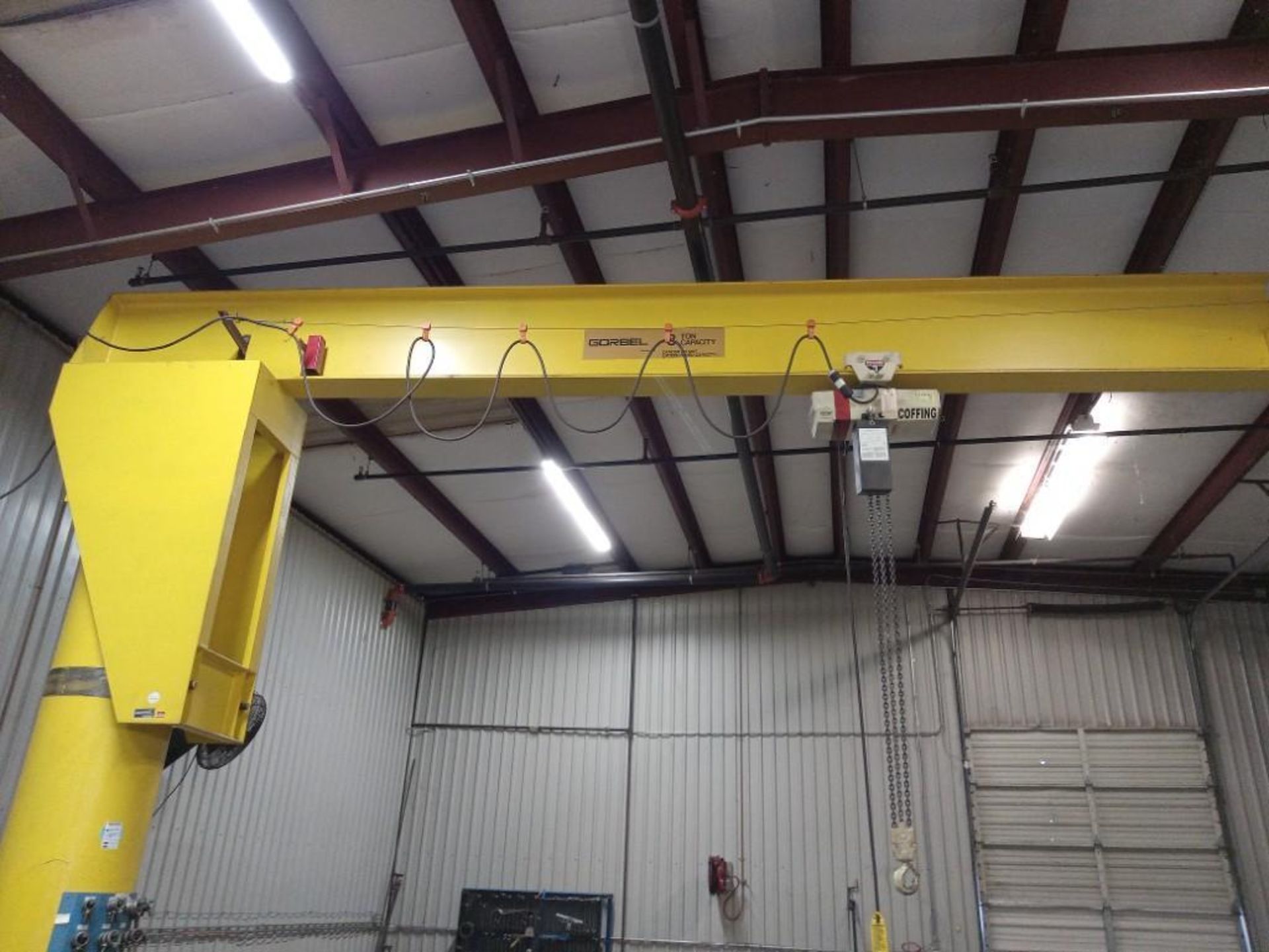 GORBEL 3 TON CRANE AND COFFING ELECTRIC CHAIN HOIST - Image 4 of 12