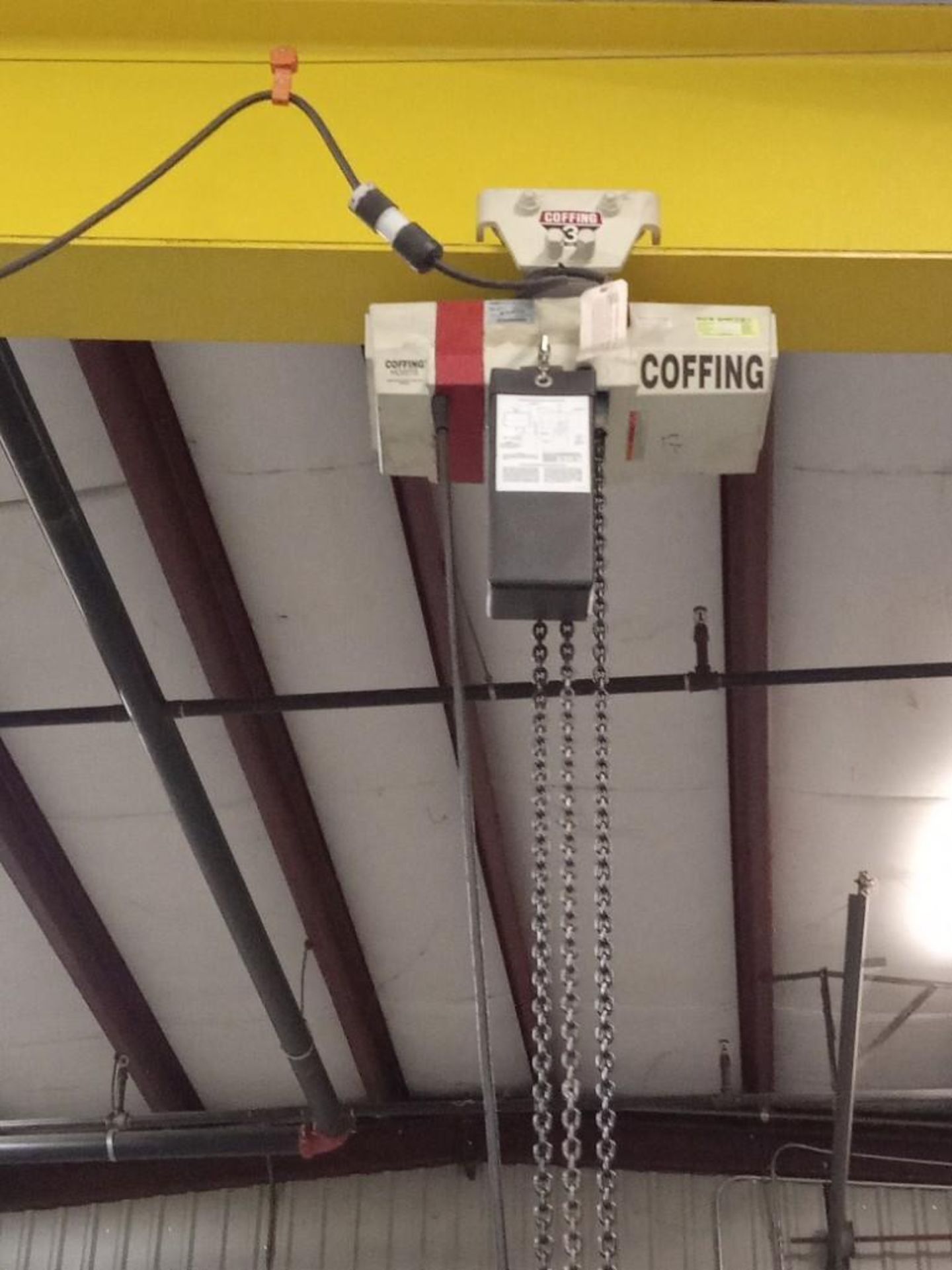 GORBEL 3 TON CRANE AND COFFING ELECTRIC CHAIN HOIST - Image 2 of 12