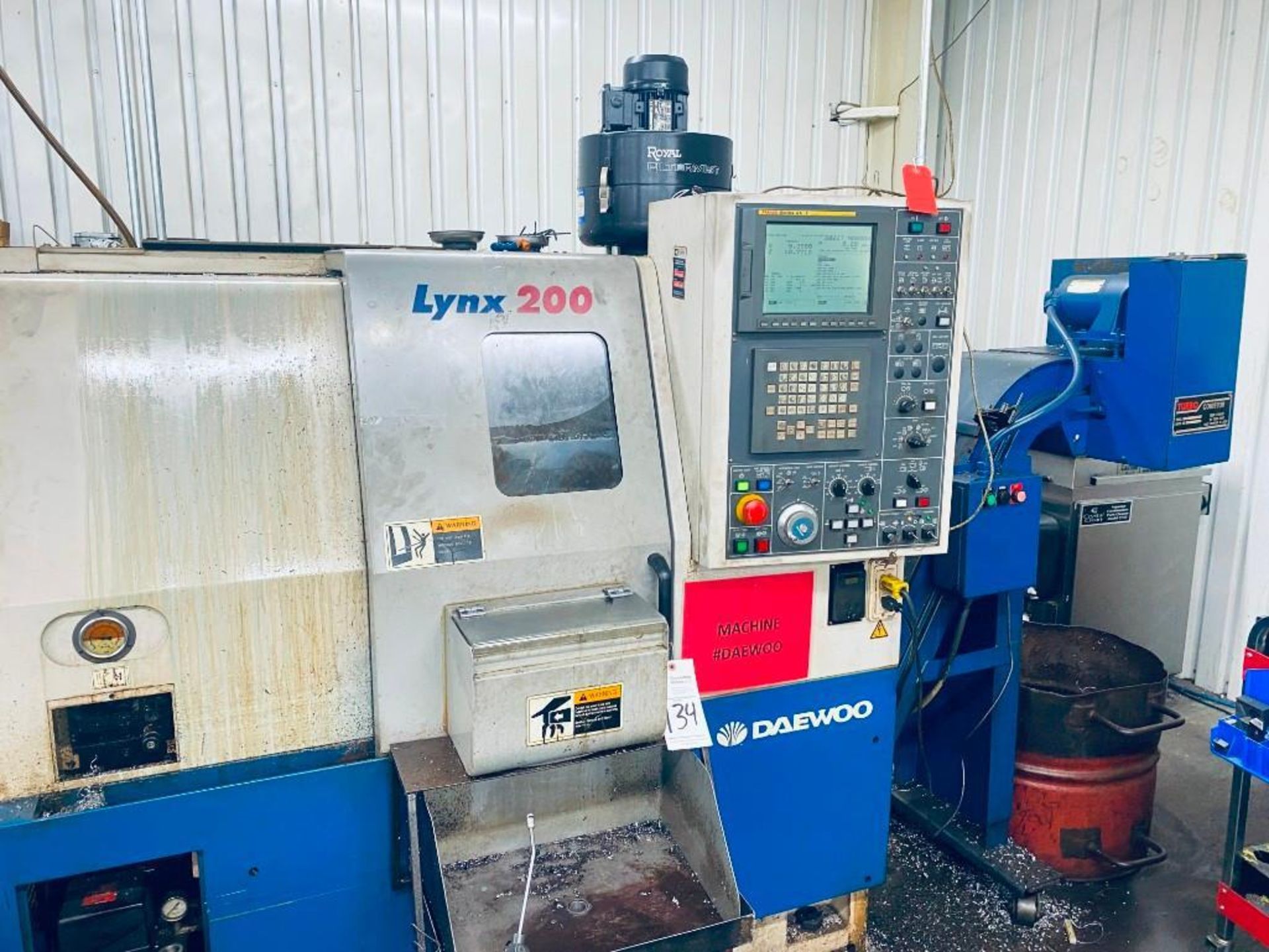 DAEWOO LYNX 200 CNC TURNING CENTER; YEAR 2000 - Image 3 of 10