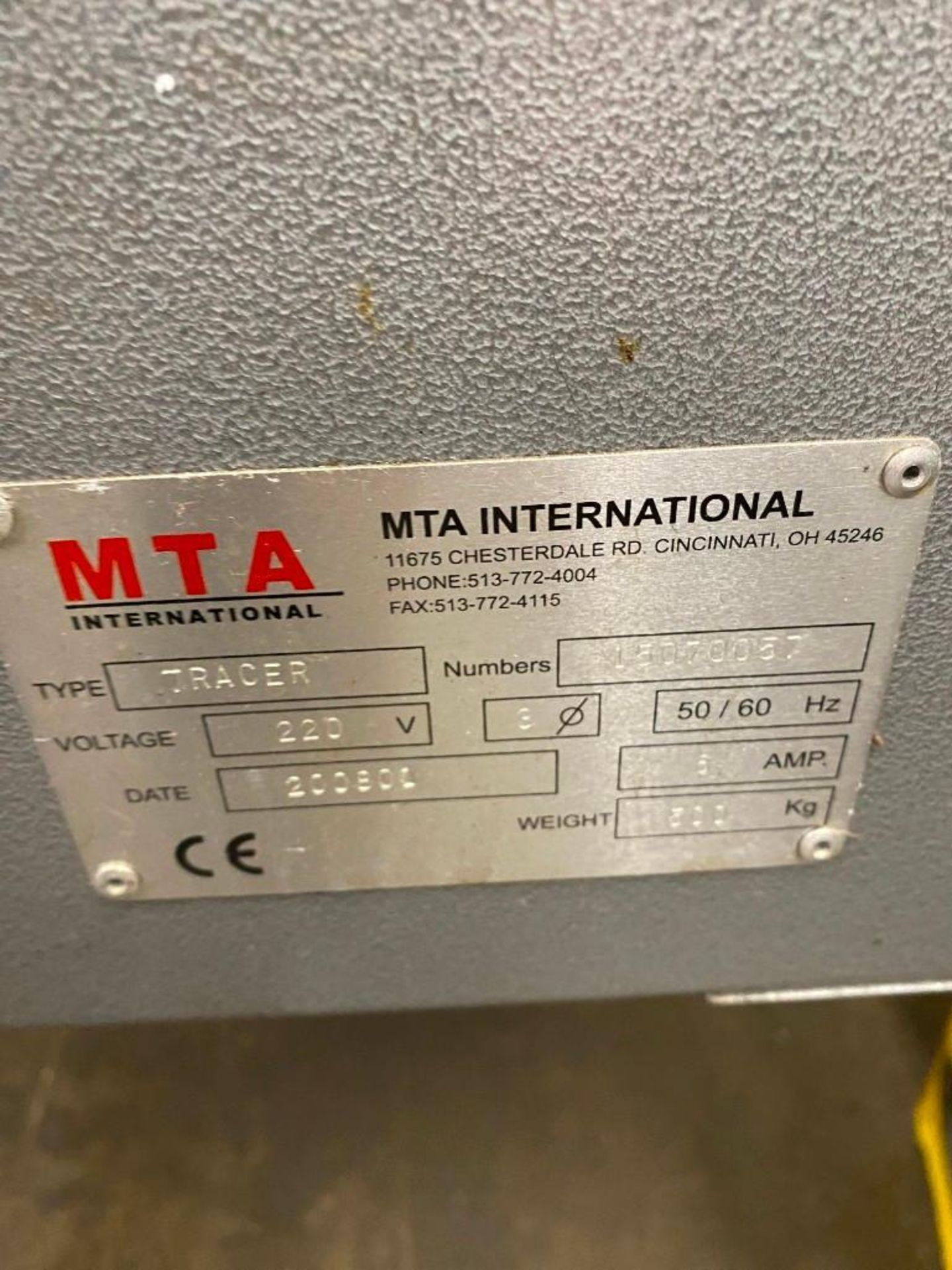 MTA INTERNATIONAL TRACER BAR FEEDER; - Image 6 of 6