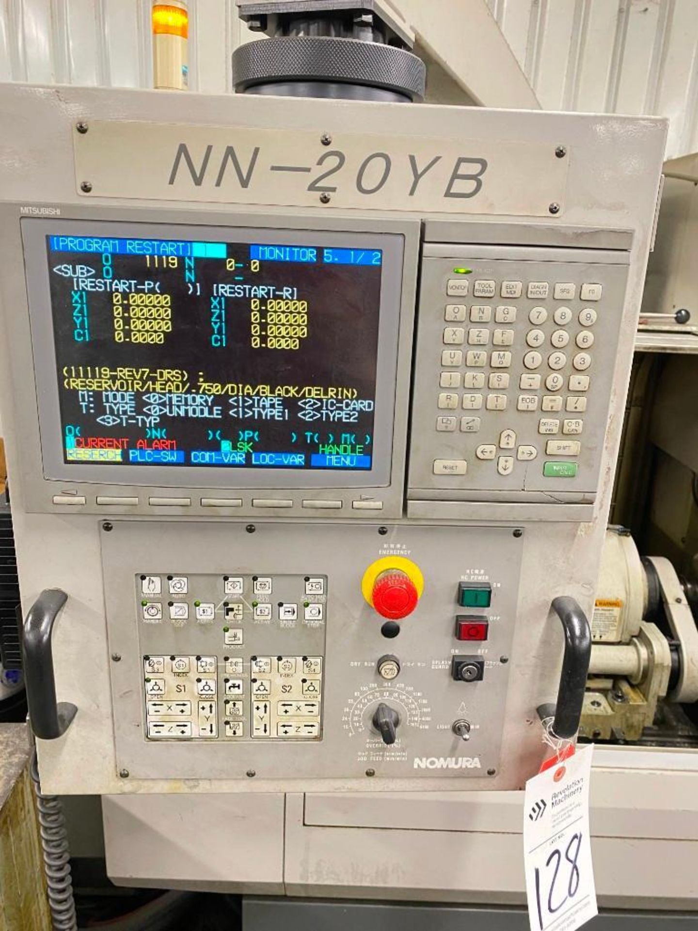 NOMURA NN-20YB CNC SWISS TURNING CENTER; YEAR: 2008 - Image 3 of 13