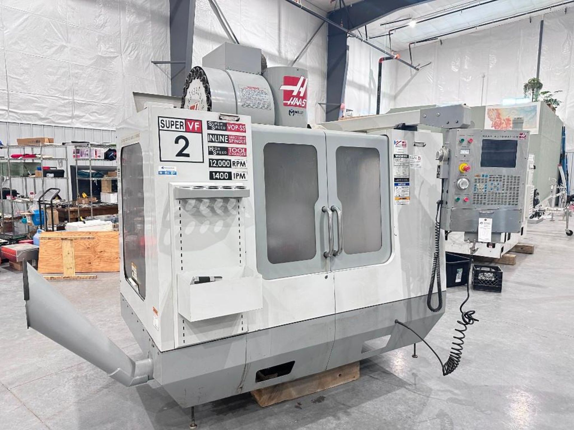 2005 HAAS VF-2SS VERTICAL MACHINING CENTER; SN: 43086 - Image 18 of 23