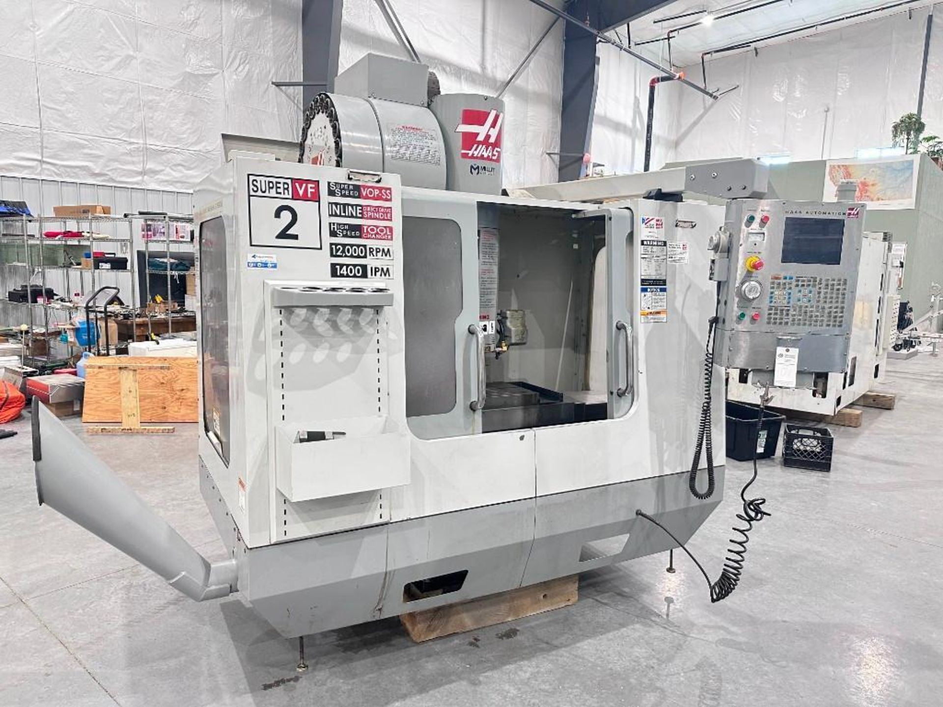 2005 HAAS VF-2SS VERTICAL MACHINING CENTER; SN: 43086 - Image 6 of 23