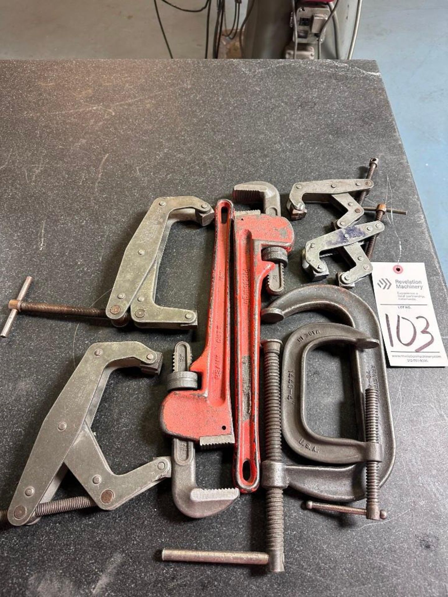 WELDING CLAMPS AND PIPE WRENCHES