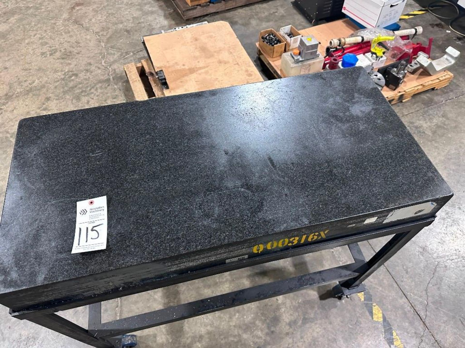 24" X 48" GRANITE  INSPECTION SURFACE PLATE WITH STAND - Image 2 of 5