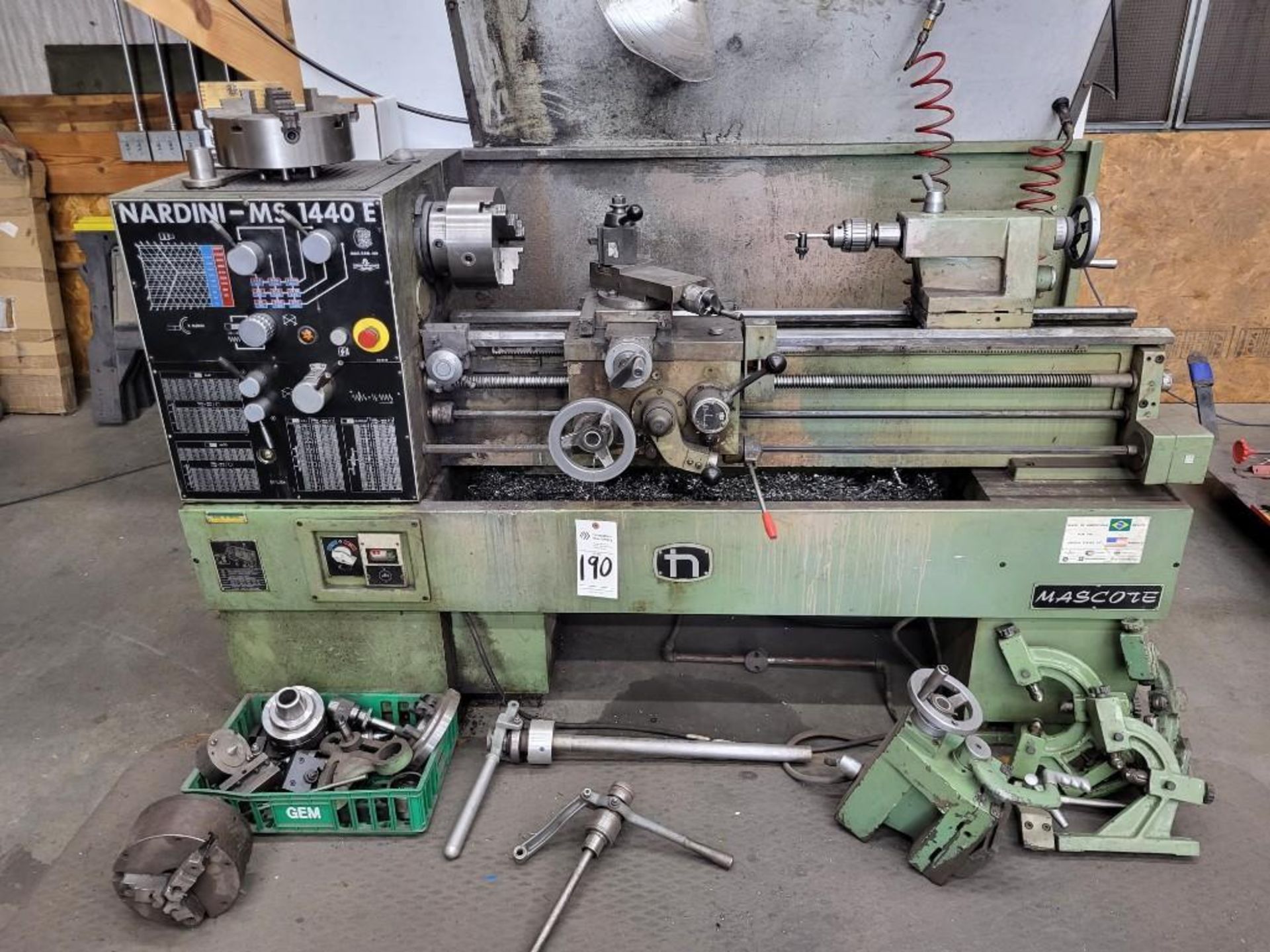 NARDINI MASCOTE MS-1440E ENGINE LATHE