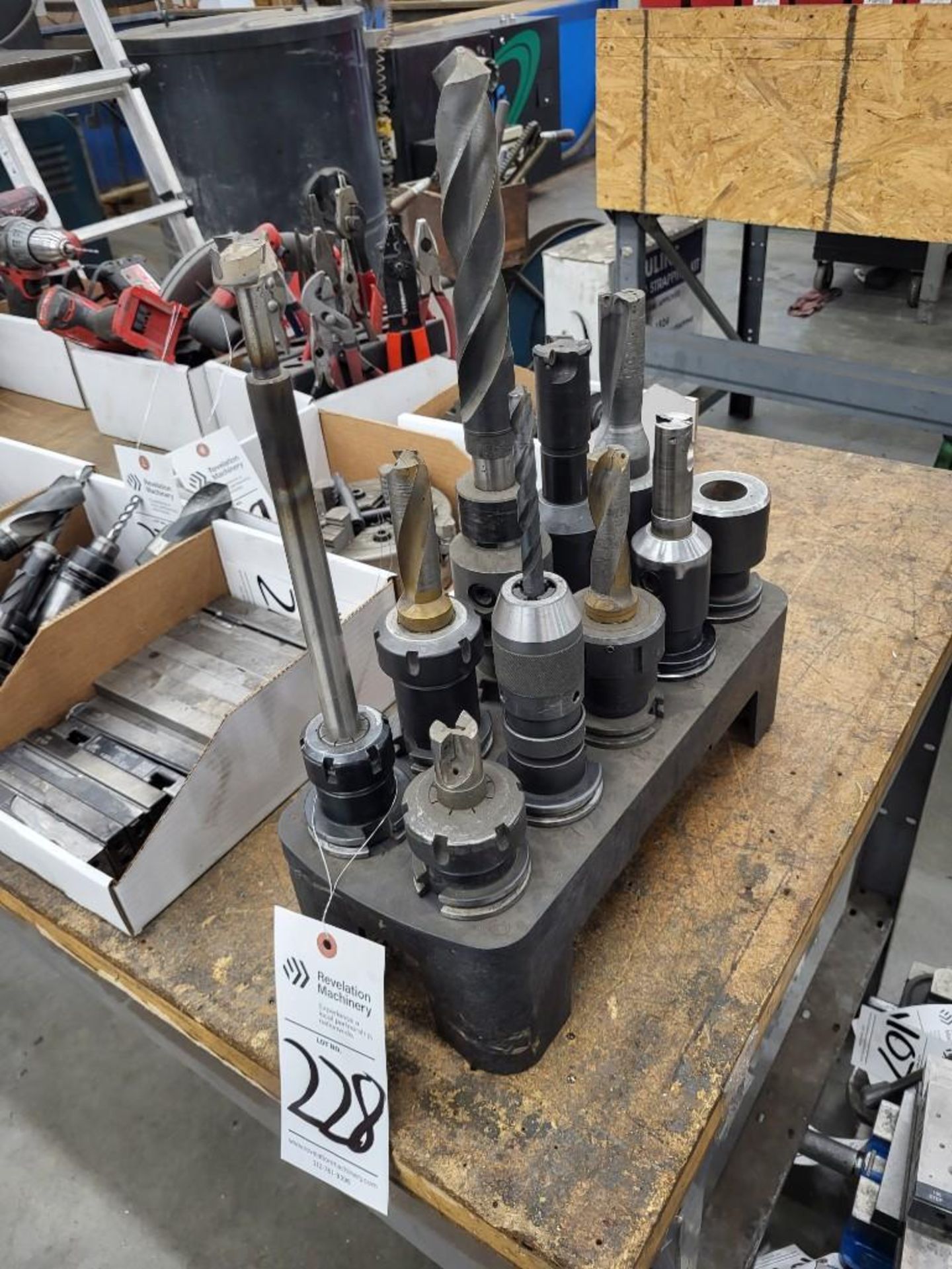 LOT OF 10 LARGE CAT-40 TOOL HOLDERS