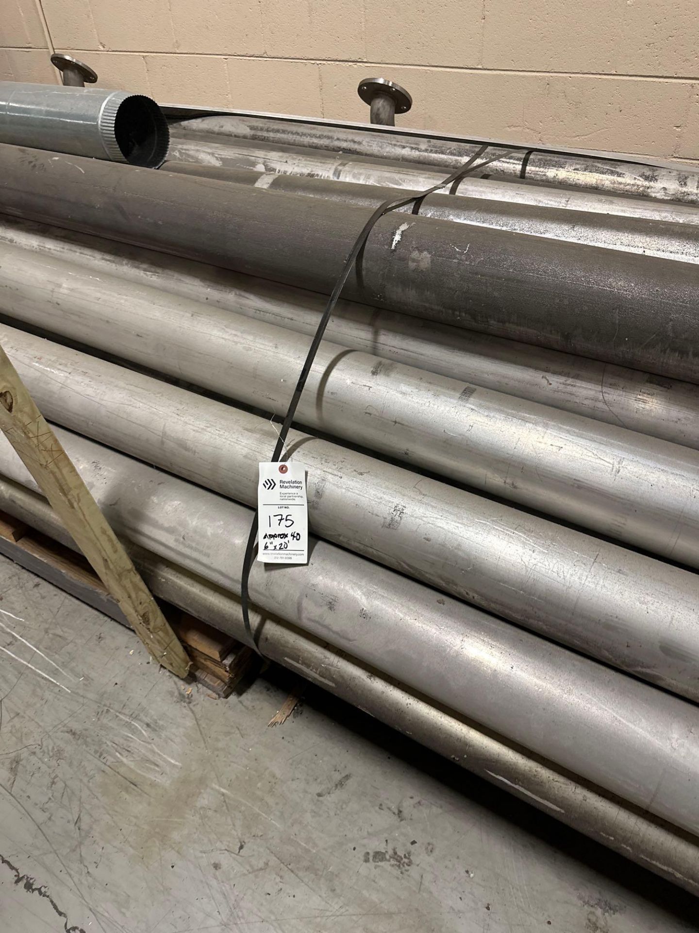 APPROX. 40 6”X20’ ALUMINUM TUBE PIPES