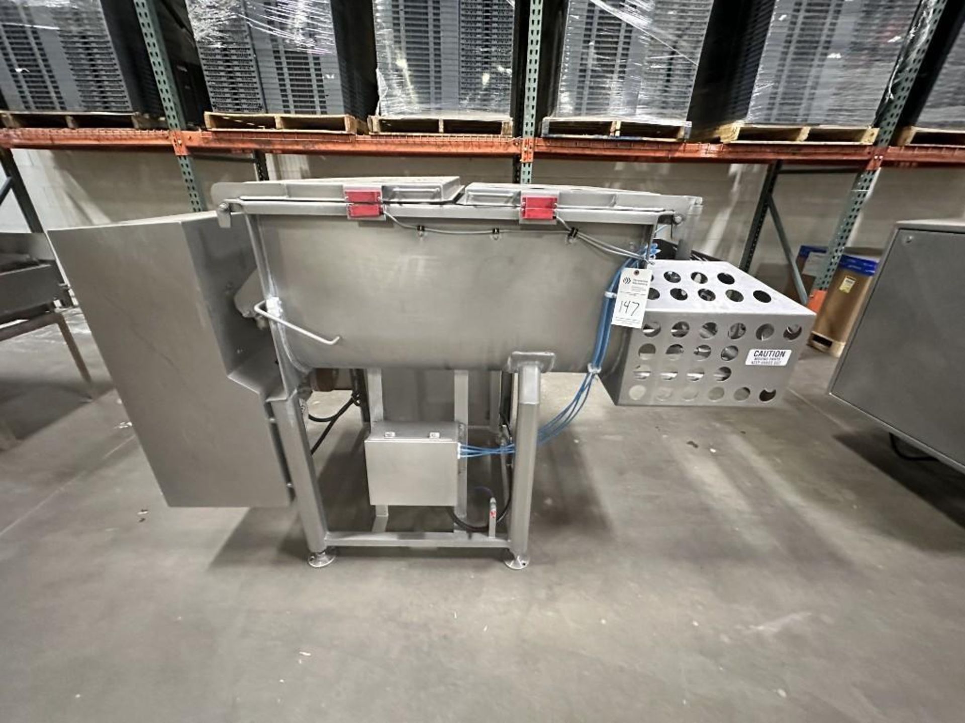 A.M.F.E.C MODEL 510 DUAL SHAFT PADDLE MIXER ALL STAINLESS STEEL, CONTROLS - Image 9 of 10