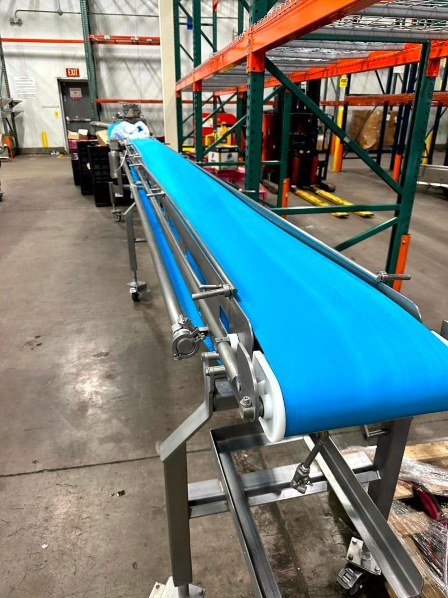 F.E.M.C STAINLESS STEEL FRAME PLASTIC CONVEYOR - Image 2 of 3