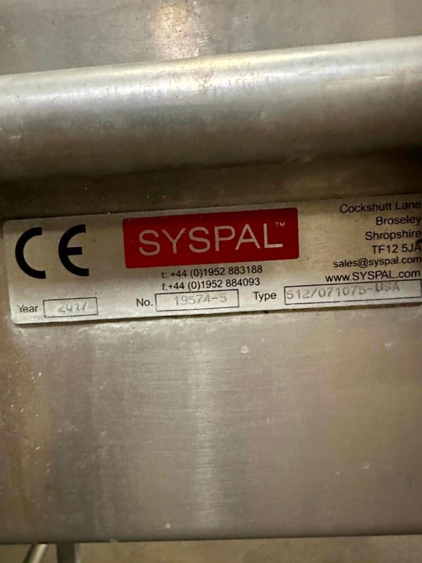 SYSPAL SANITISING CONVEYOR - Image 6 of 6