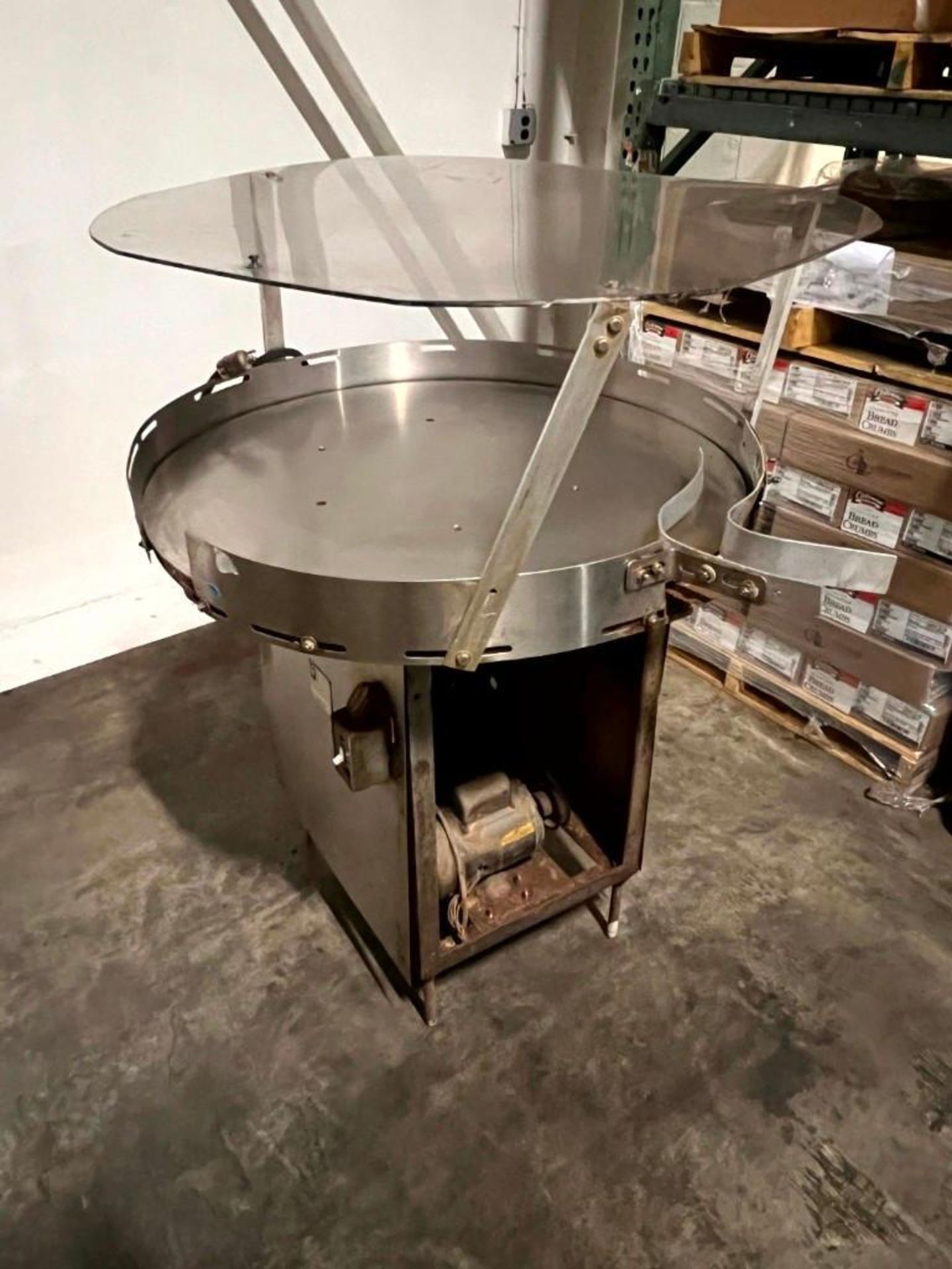 48” DIAMETER PERRY INDUSTRIES ROTARY ACCUMULATION TABLE