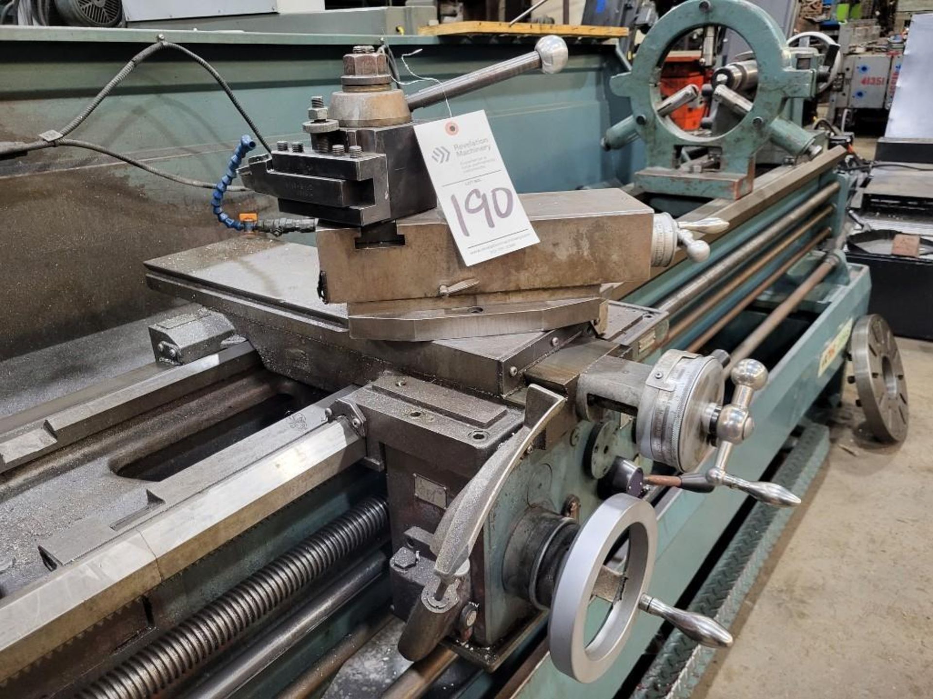 VICTOR 2080S 20" X 80" GAP BED PRECISION LATHE, WITH TAILSTOCK, CHUCK, STEADY REST, TOOLING - Image 15 of 28