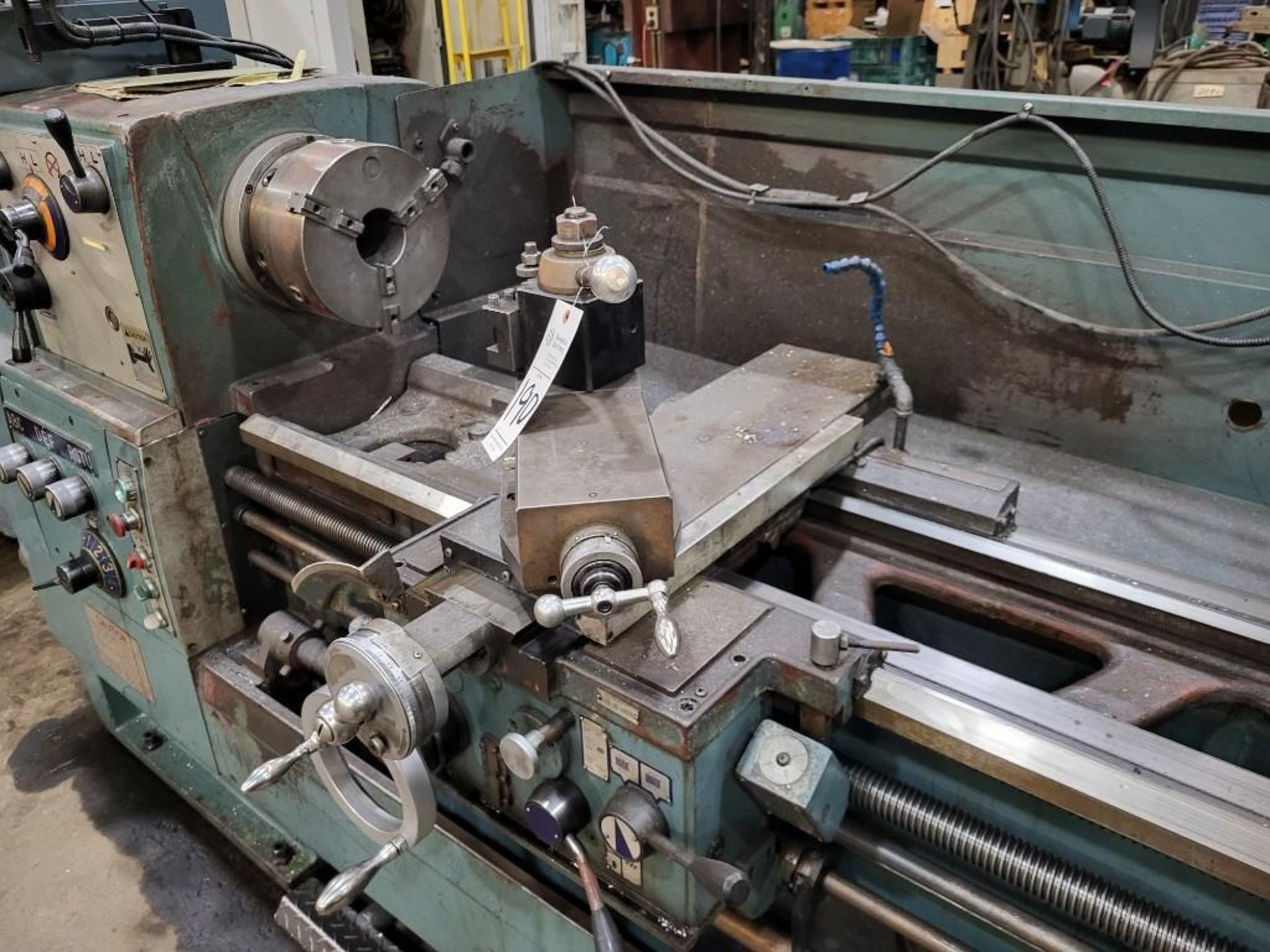VICTOR 2080S 20" X 80" GAP BED PRECISION LATHE, WITH TAILSTOCK, CHUCK, STEADY REST, TOOLING - Image 13 of 28