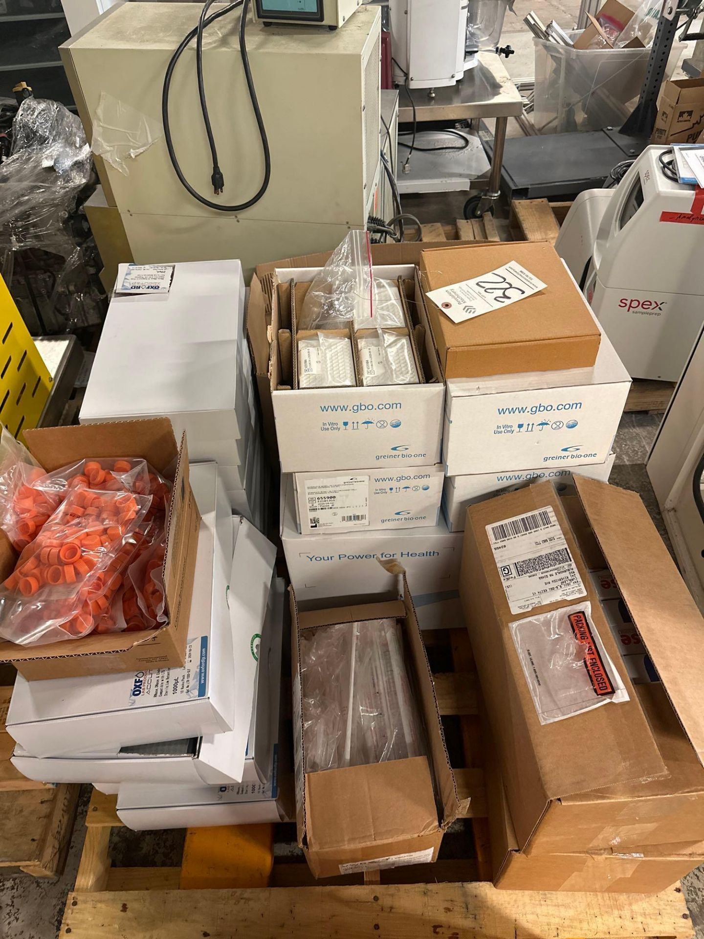 PALLET OF LAB CONSUMABLES