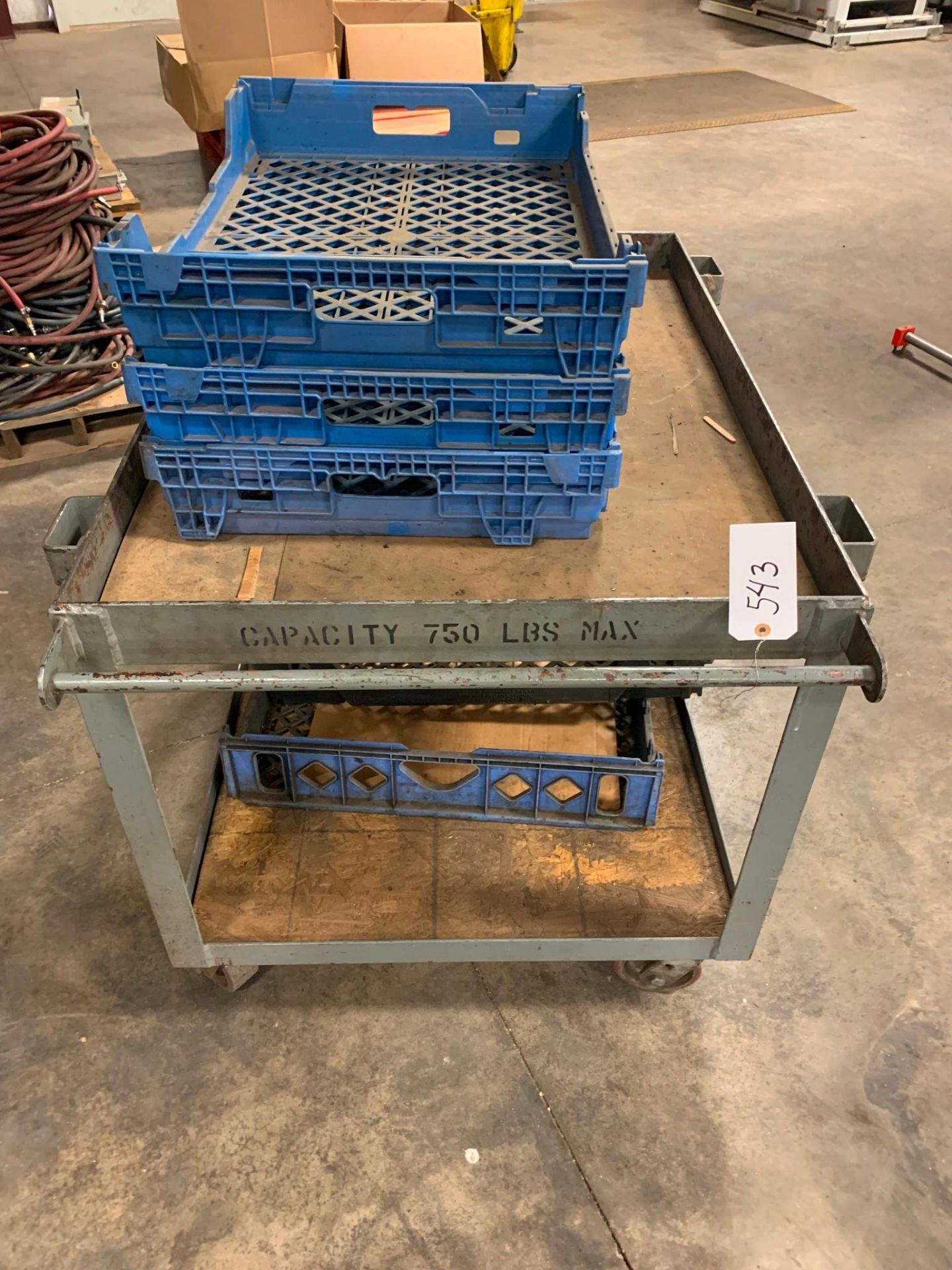 STEEL CART WITH PARTS BASKETS