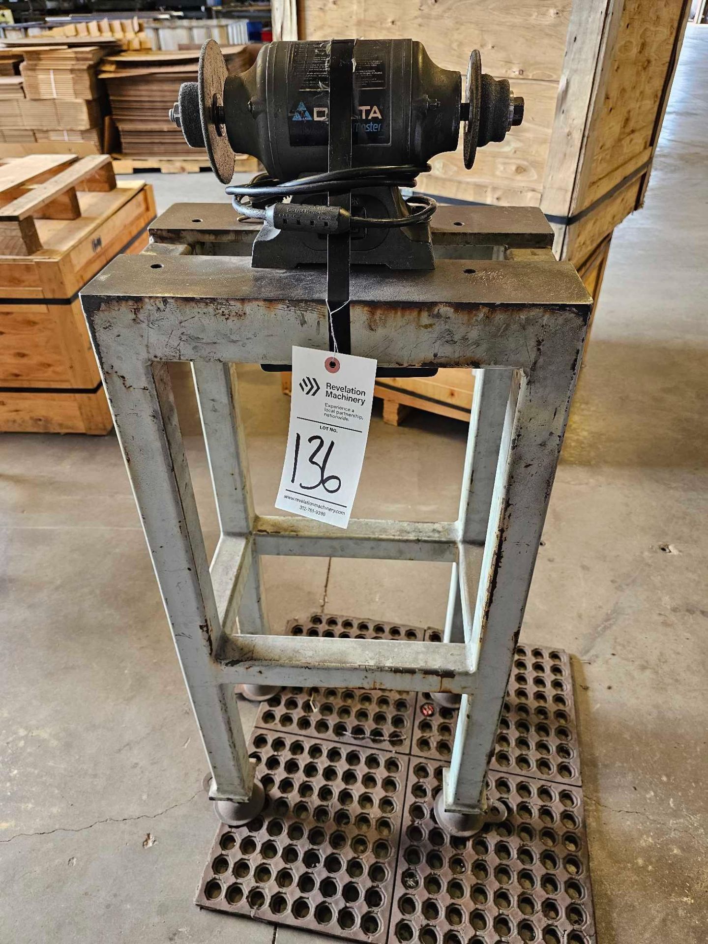 DELTA SHOPMASTER 6" BENCH GRINDER WITH STAND