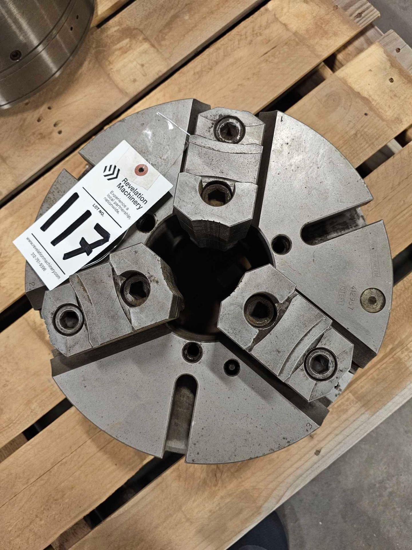 15" 3 JAW CHUCK; 412957 MADE IN SWEDEN - Image 2 of 5