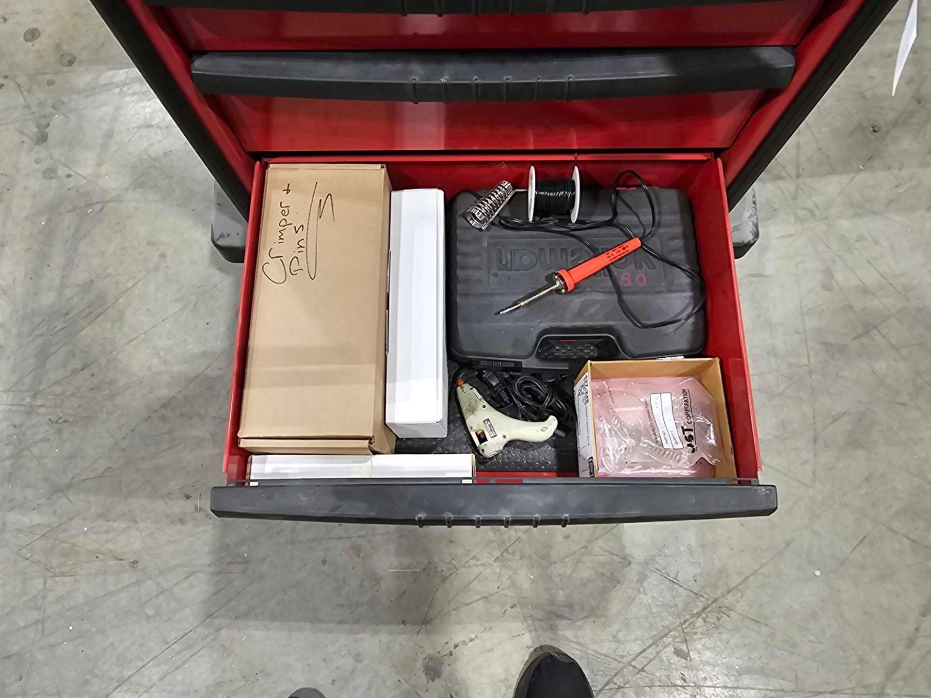 CRAFTSMAN TOOL CABINET WITH ELECTRICAL TOOLS - Image 9 of 14