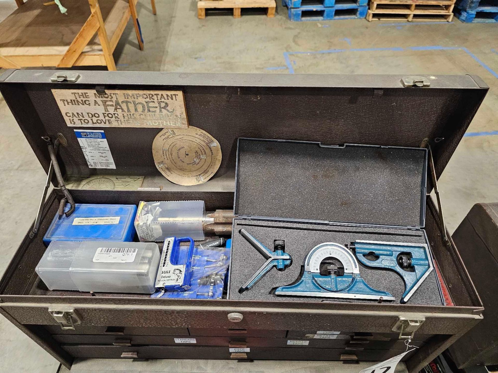 KENNEDY TOOL BOXES LOADED WITH MACHINISTS TOOLS AND MEASURING DEVICES - Image 6 of 45