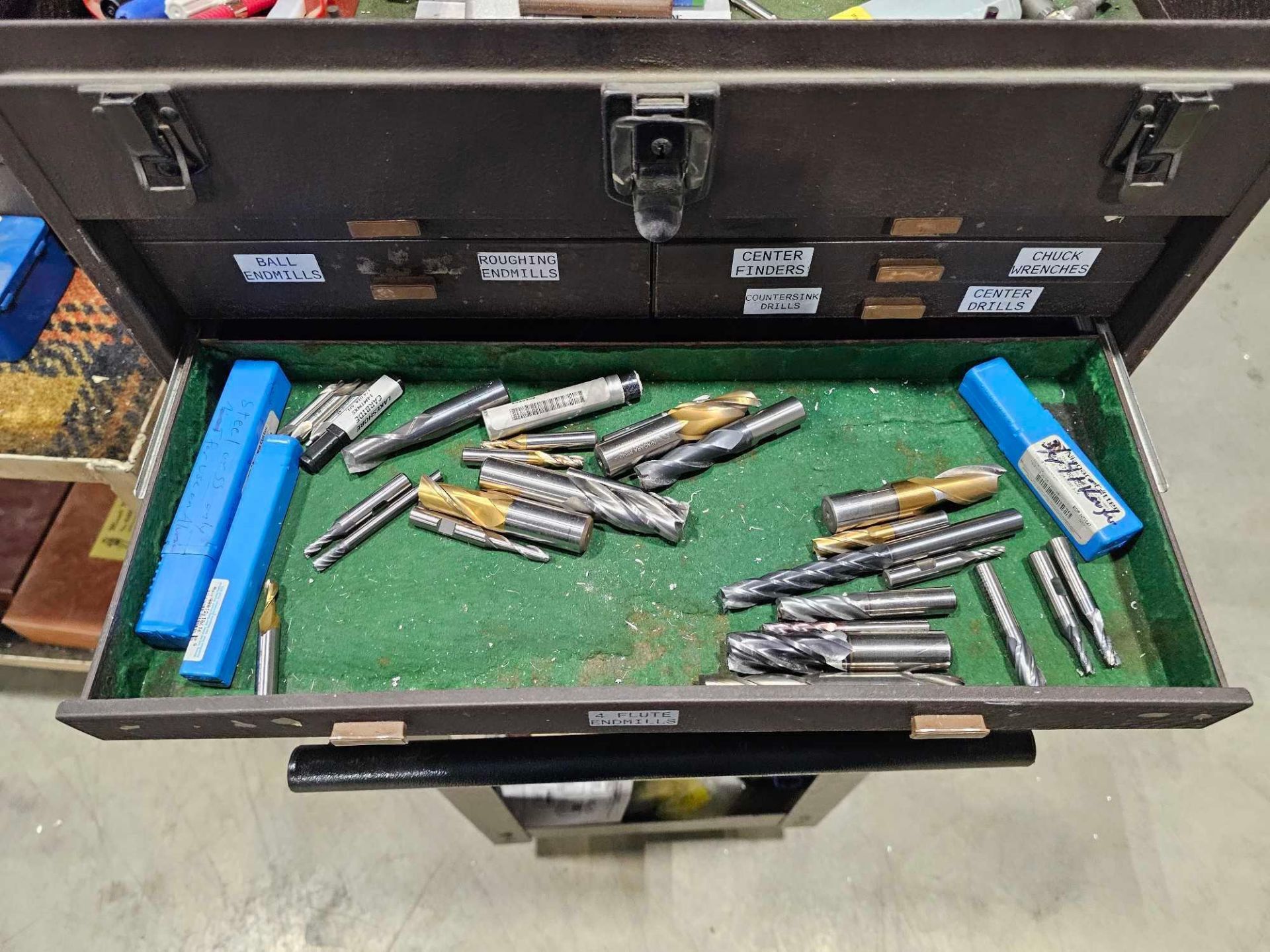 KENNEDY TOOL BOXES LOADED WITH MACHINISTS TOOLS AND MEASURING DEVICES - Image 34 of 45