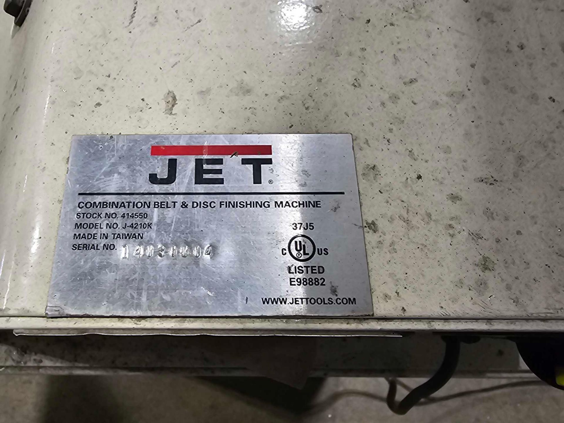 JET J-4210K 6 IN. X 48 IN. BELT & 10 IN. DISC SANDER - Image 7 of 7