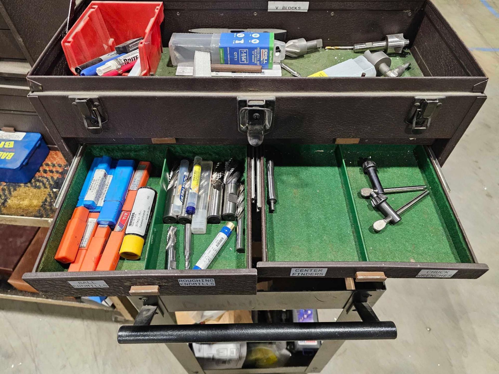 KENNEDY TOOL BOXES LOADED WITH MACHINISTS TOOLS AND MEASURING DEVICES - Image 32 of 45