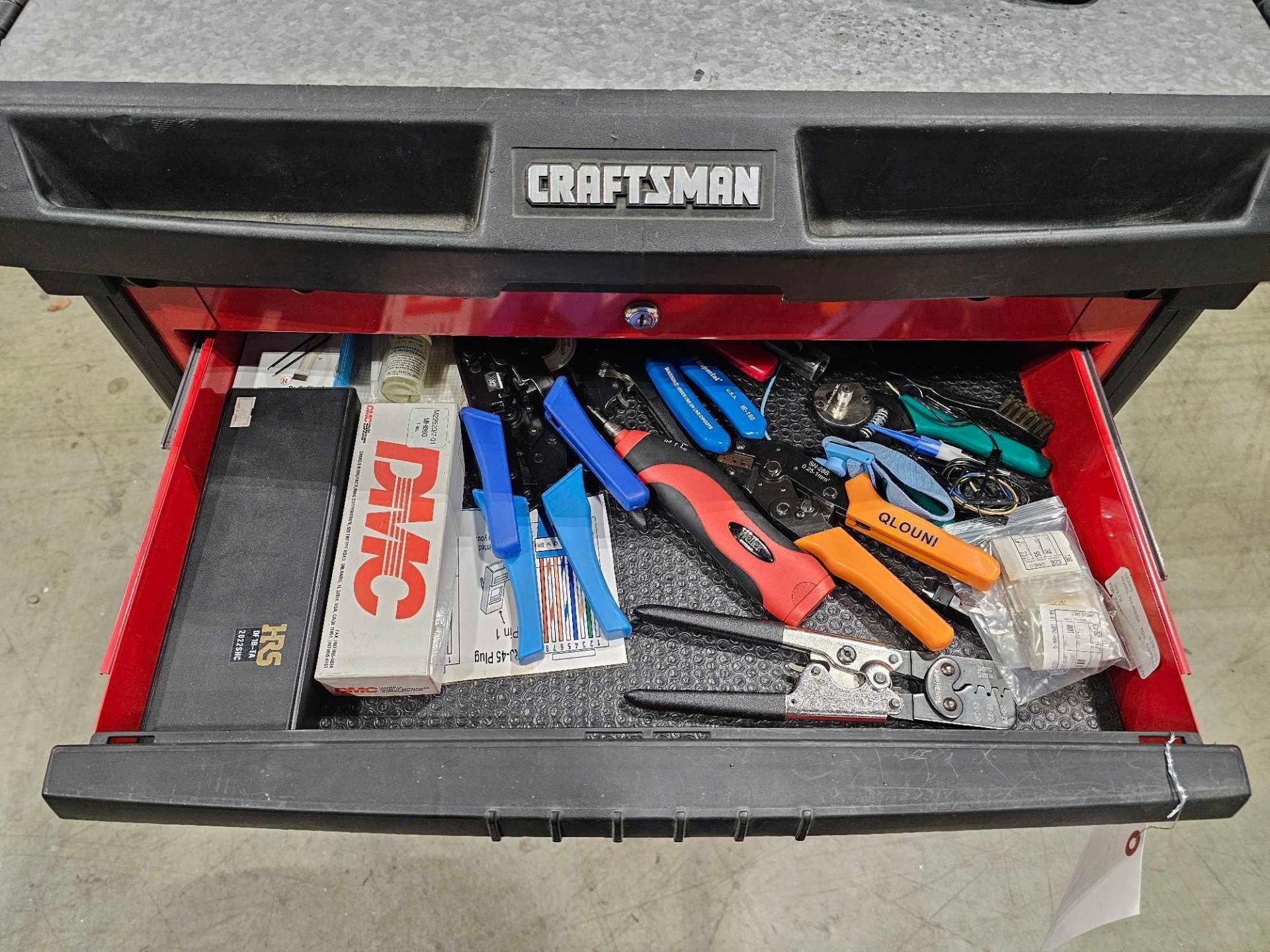 CRAFTSMAN TOOL CABINET WITH ELECTRICAL TOOLS - Image 5 of 14