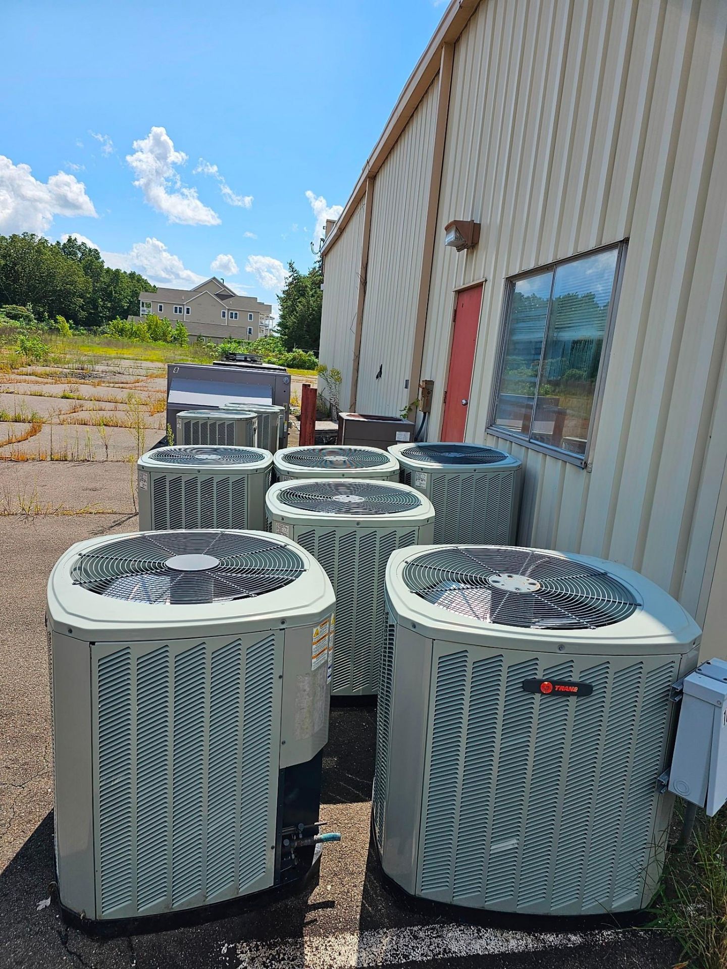 ASSORTED CARRIER, TRANE & INGERSOLL RAND COOLERS/ A/C UNITS