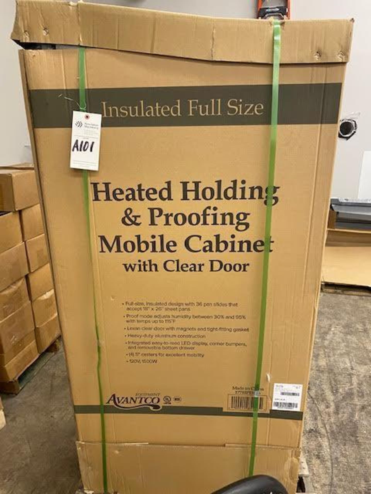 AVANTCO HPI-1836 FULL SIZE INSULATED HEATED HOLDING / PROOFING CABINET WITH CLEAR DOOR