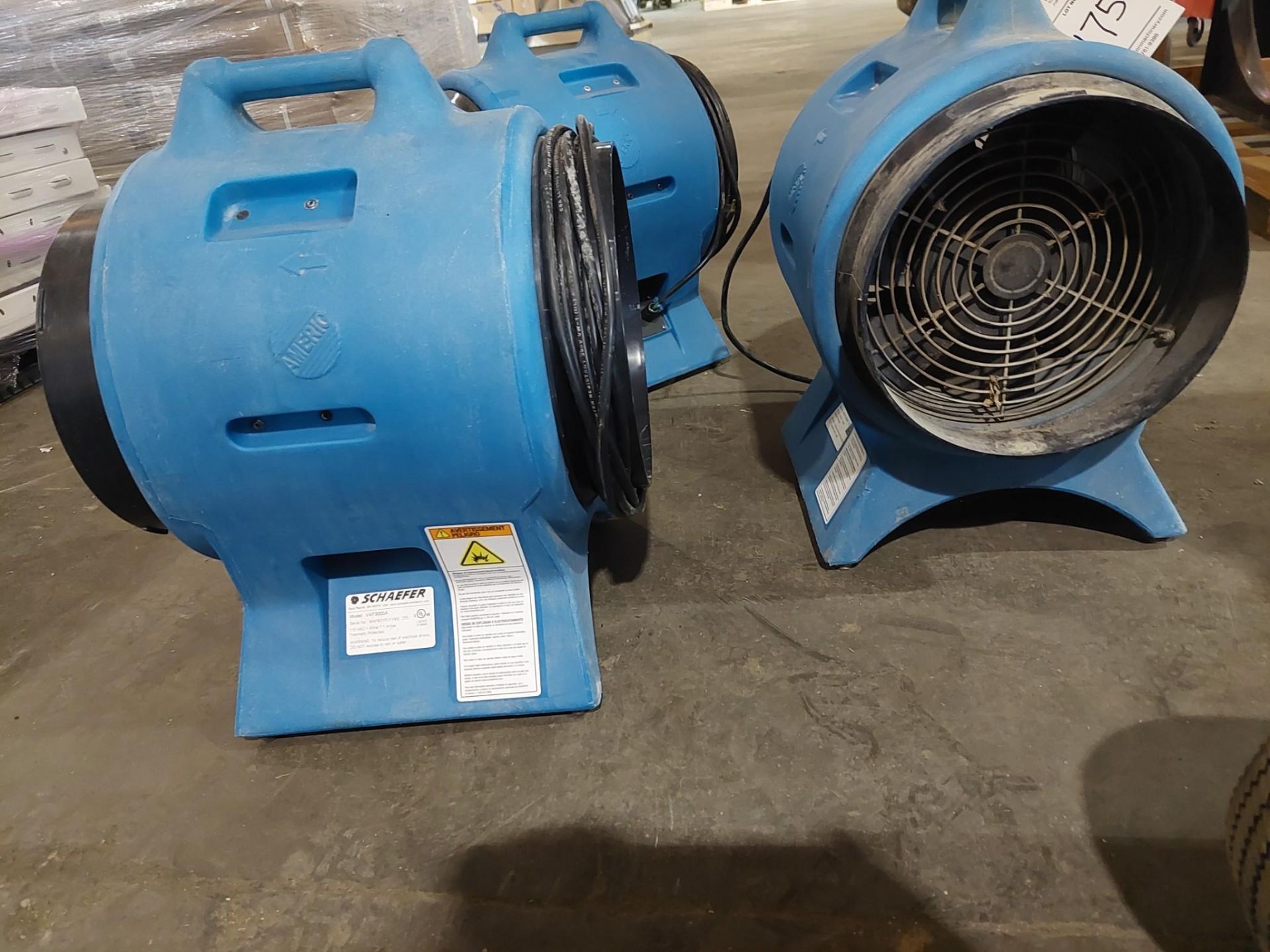 SCHAEFER VAF3000A ELECTRIC CYCLONE BLOWERS (3) - Image 2 of 7