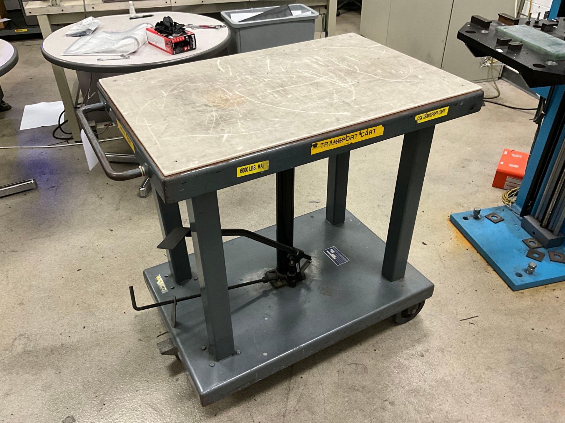 ADJUSTABLE HEIGHT WORK CART (NO CONTENTS) - Image 2 of 9