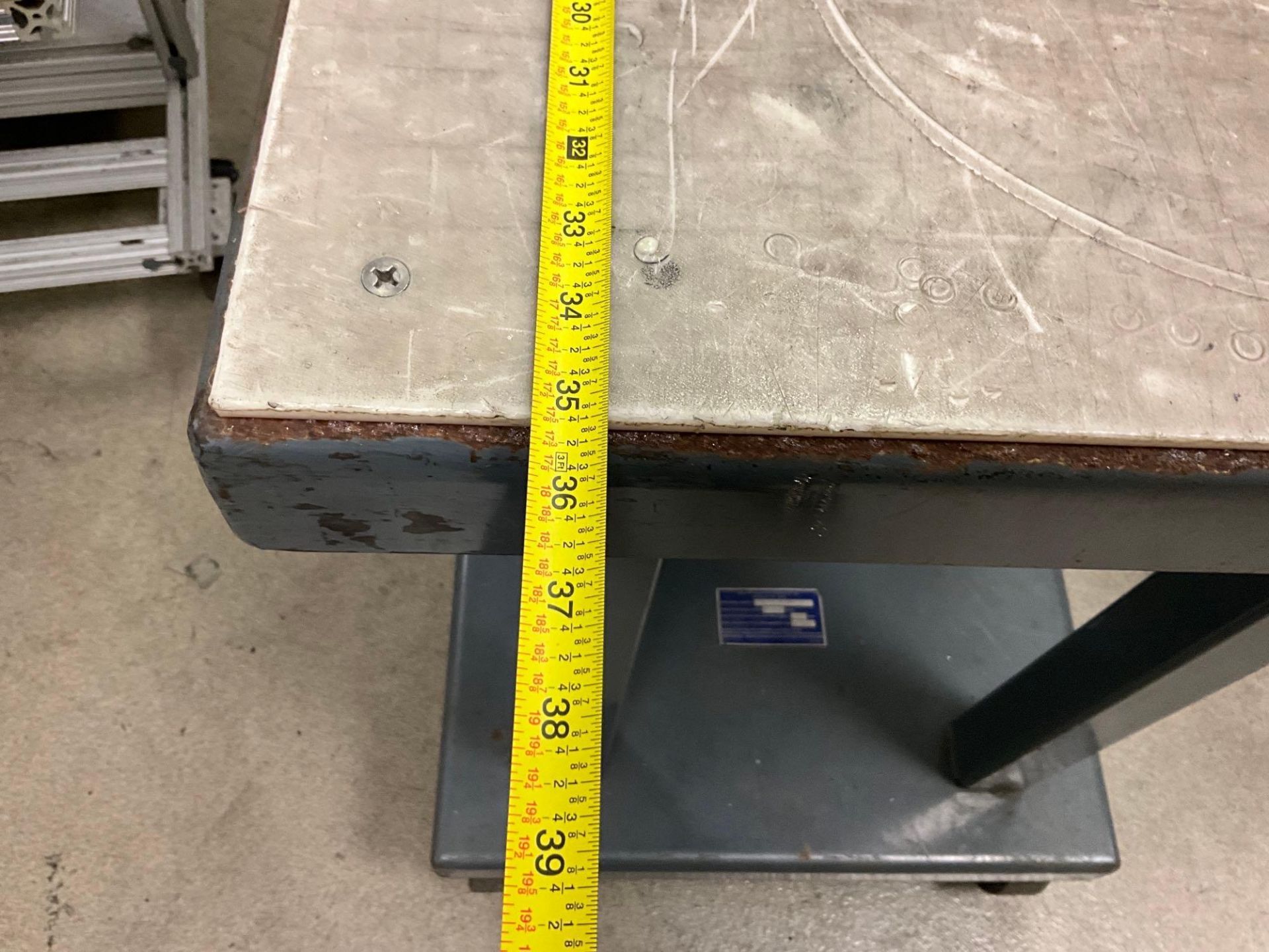 ADJUSTABLE HEIGHT WORK CART (NO CONTENTS) - Image 8 of 9