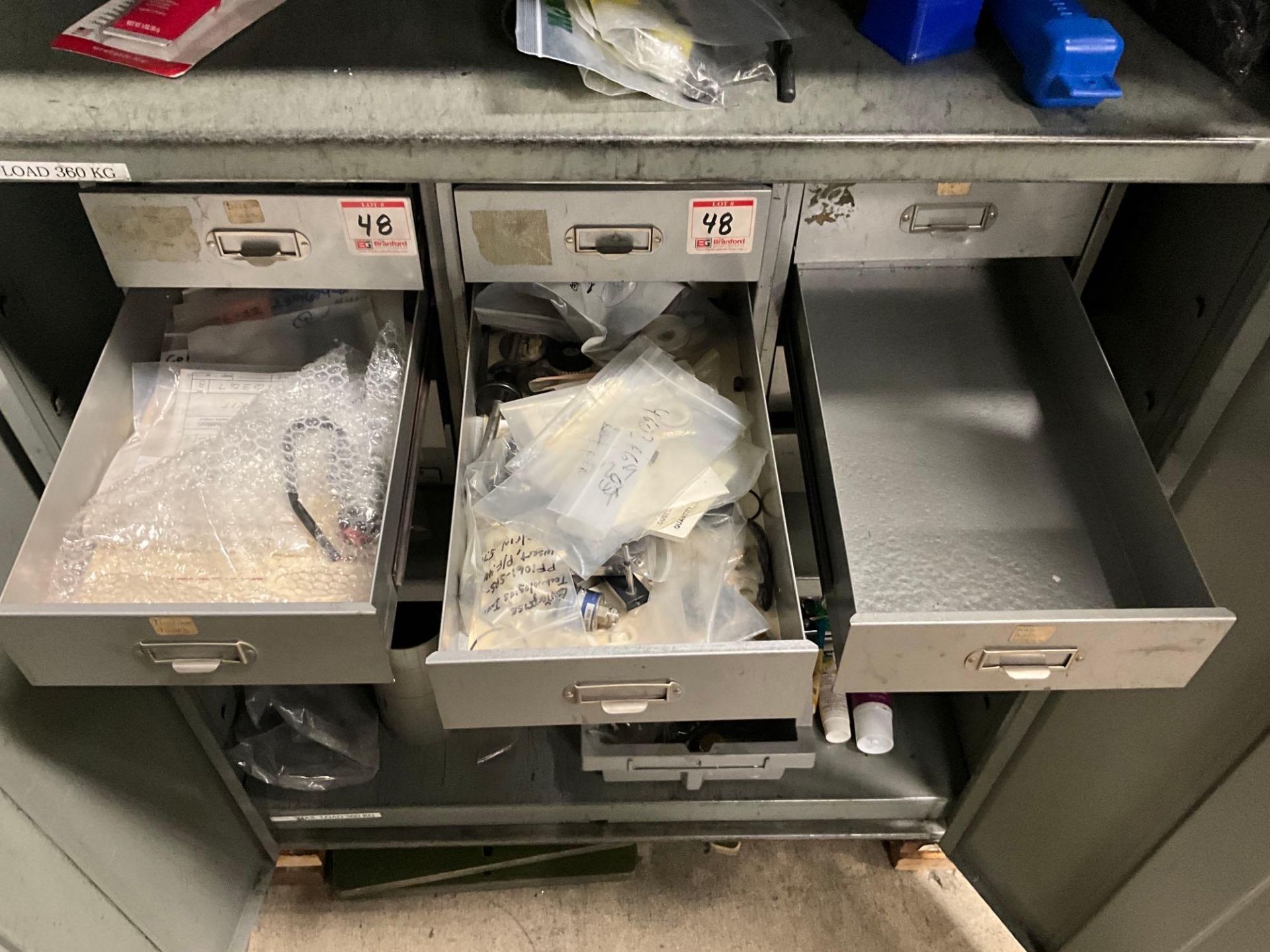 CABINET LOADED WITH TOOLS AND HARDWARE - Image 12 of 18