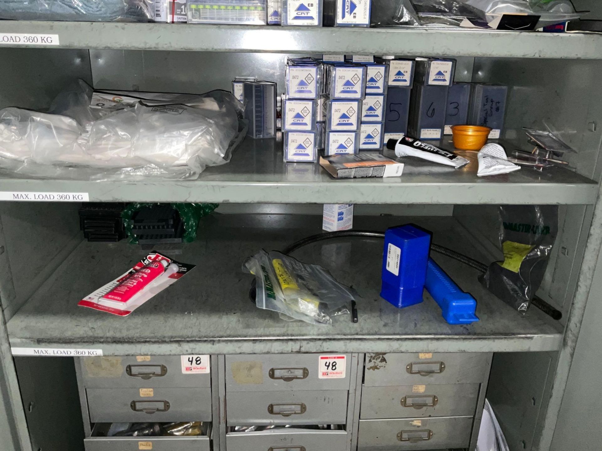 CABINET LOADED WITH TOOLS AND HARDWARE - Image 8 of 18