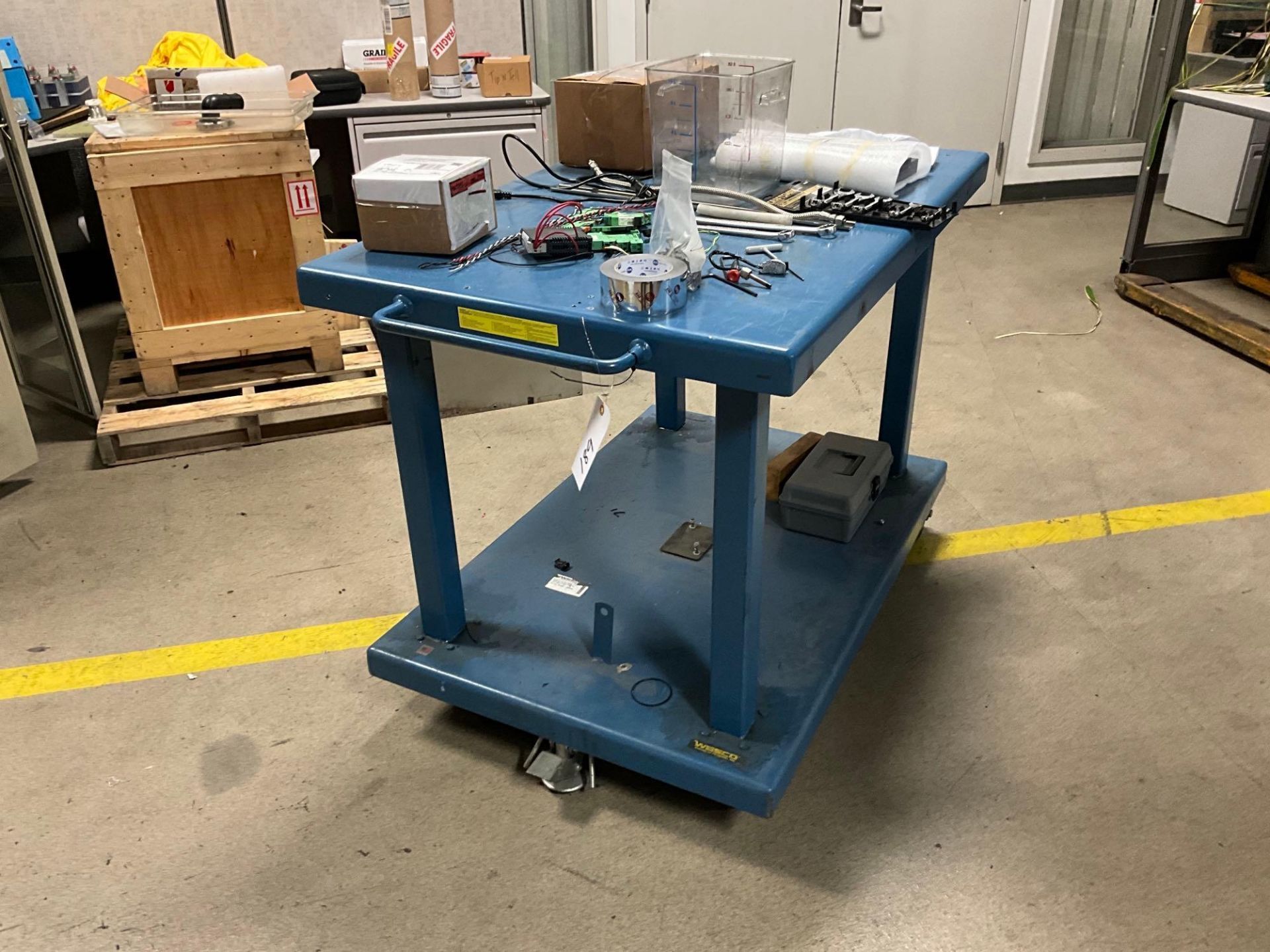 ADJUSTABLE HEIGHT WORK CART (NO CONTENTS) - Image 2 of 10