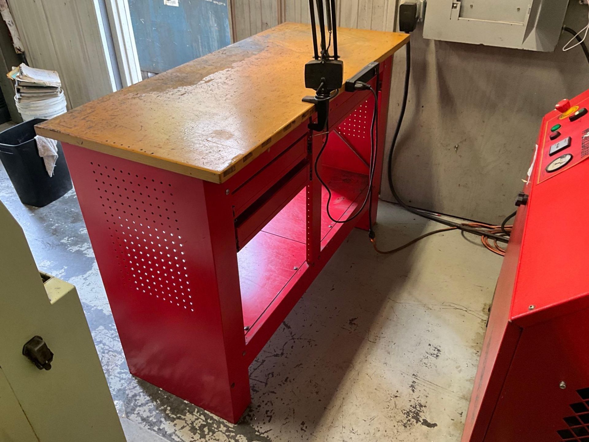 RED WORKBENCH TOOLBOX WORKSTATION - Image 12 of 16