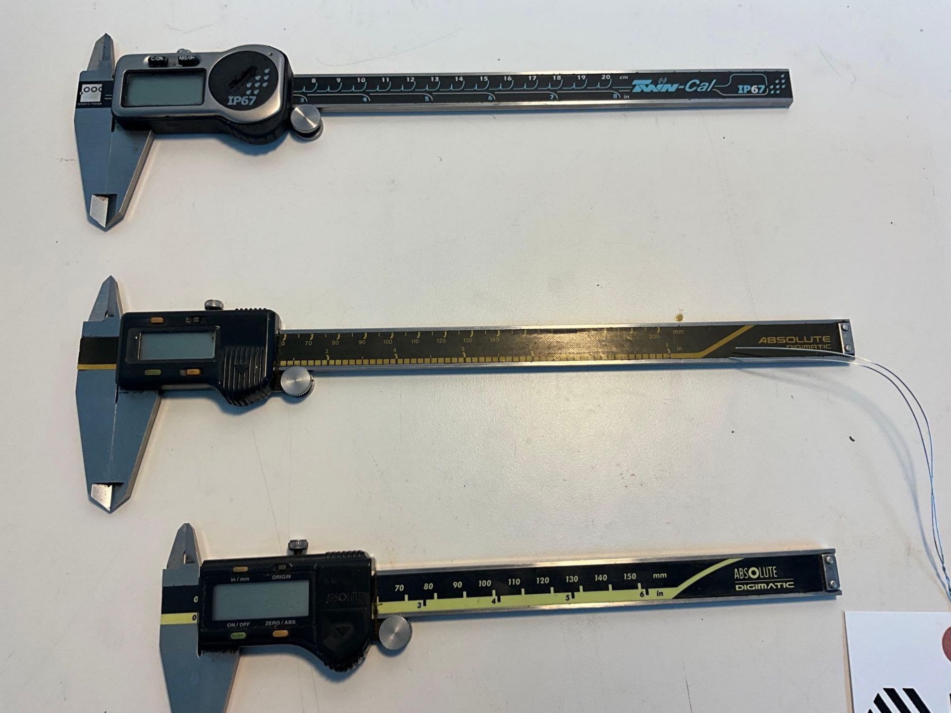 (3) DIGITAL CALIPERS; TWIN-CAL 8", ABSOLUTE 8", ABSOLUTE 6" - Image 3 of 7