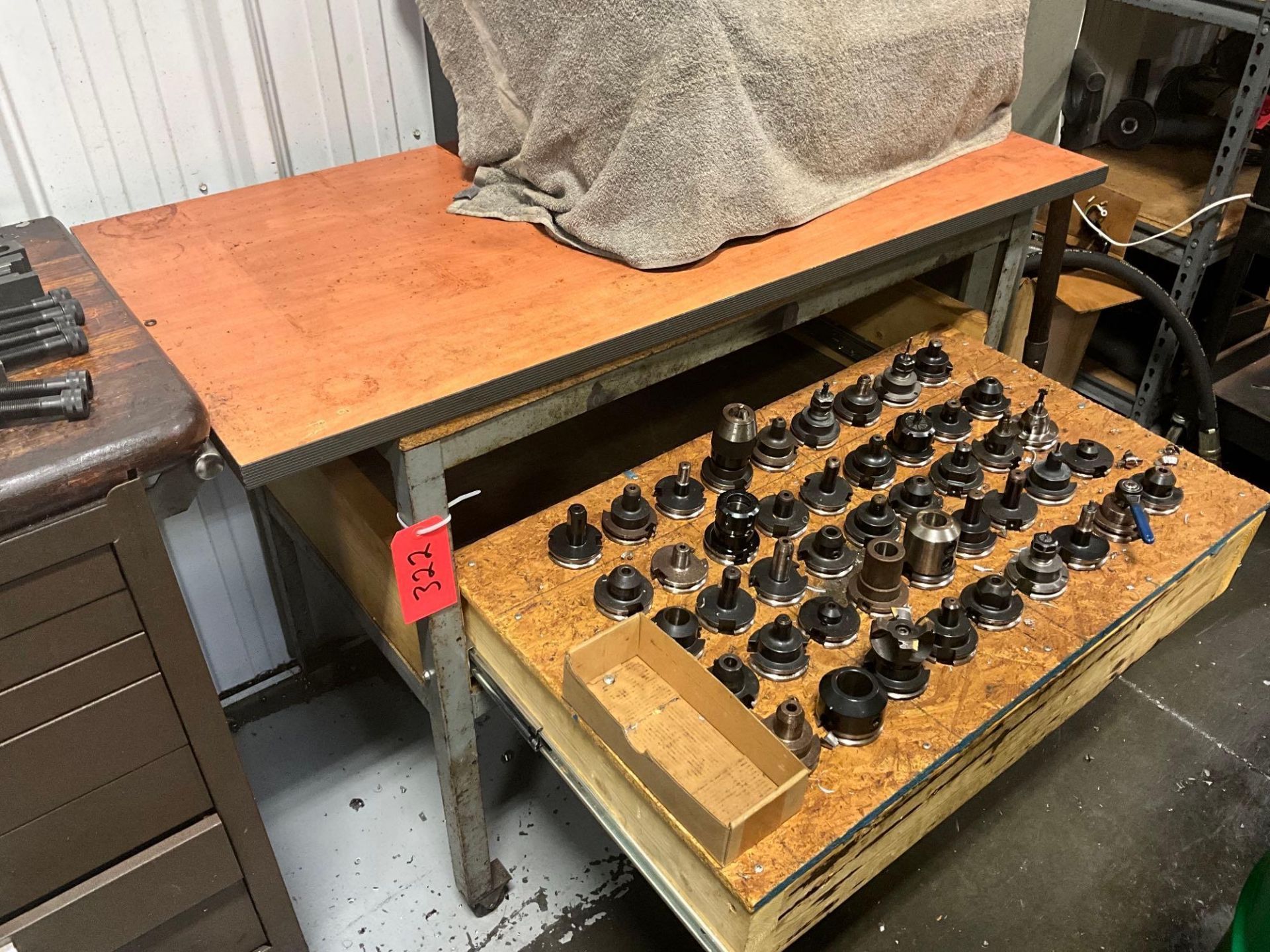 APPROX (45) CAT 40 TOOLHOLDERS WITH 23" X 47.5" TABLE